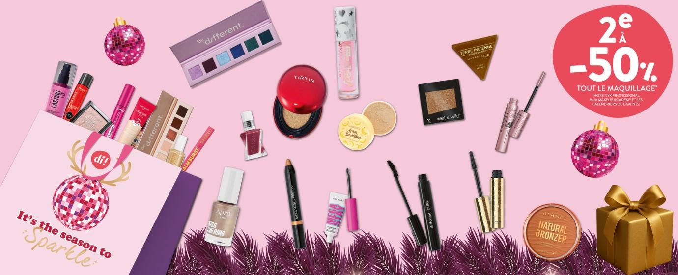 2° 50% sur tout le maquillage