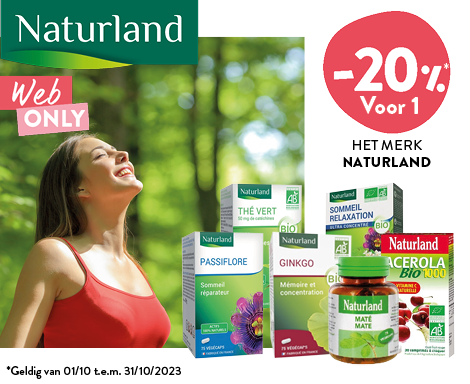 -20% op het merk Naturland