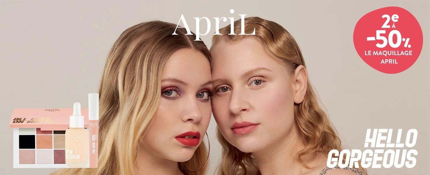 2° à 50% sur le maquillage ApriL