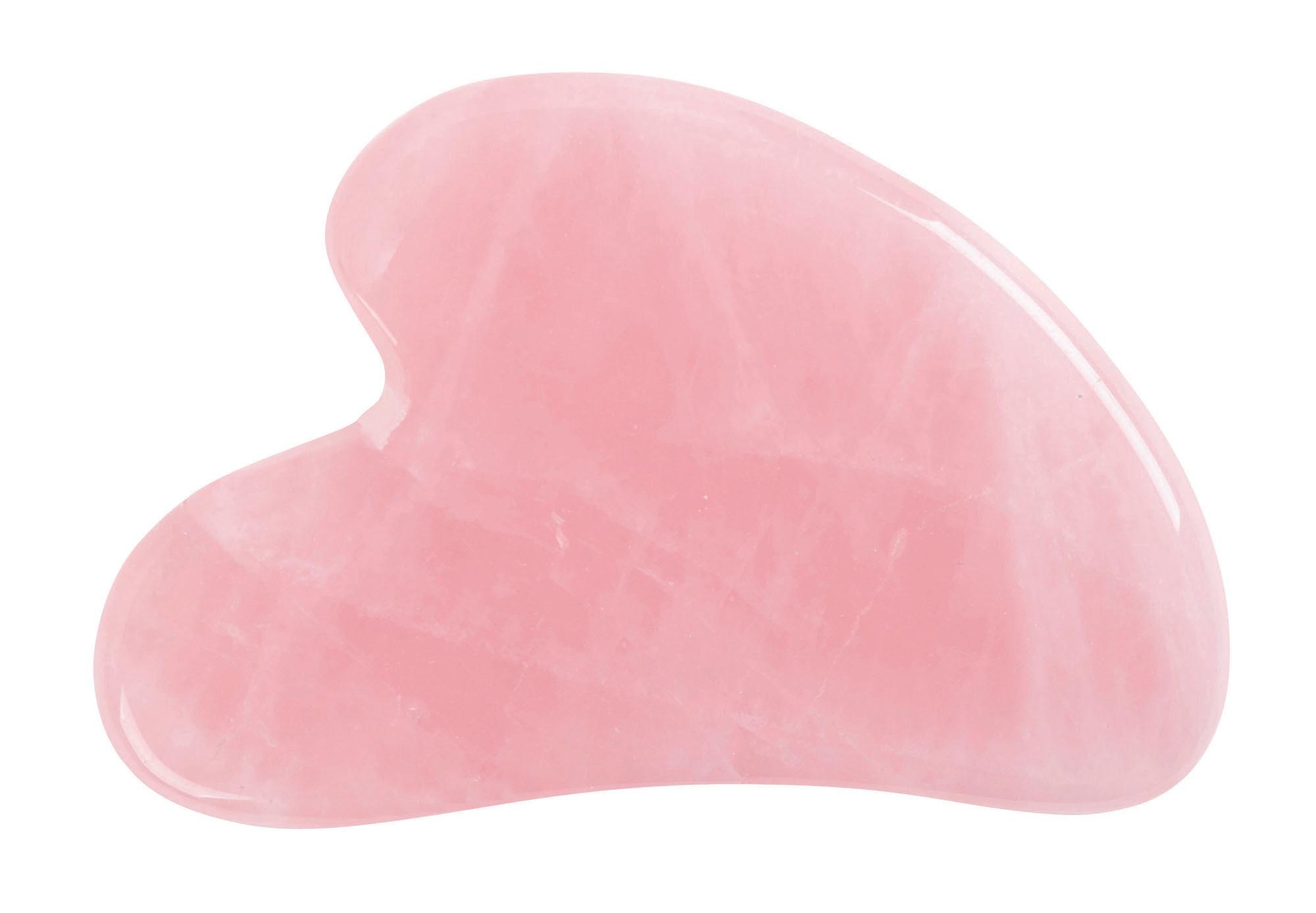 Pierre de Gua Sha pour le visage en quartz rose