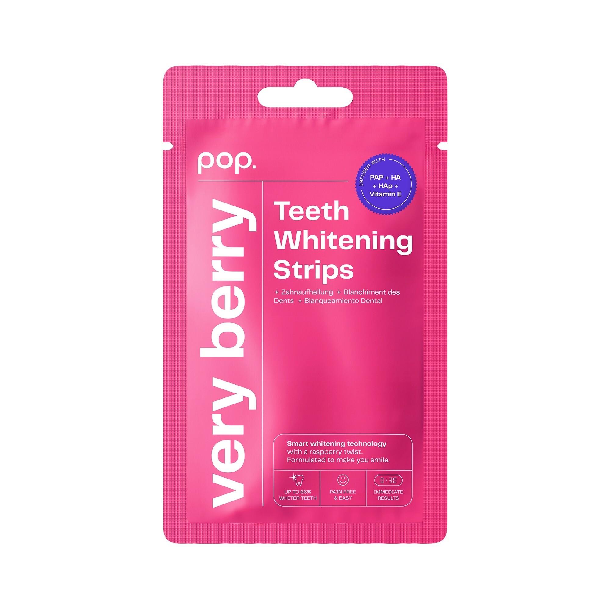 Pop Very Berry Bandes de Blanchiment Dentaire – Blanchiment au PAP