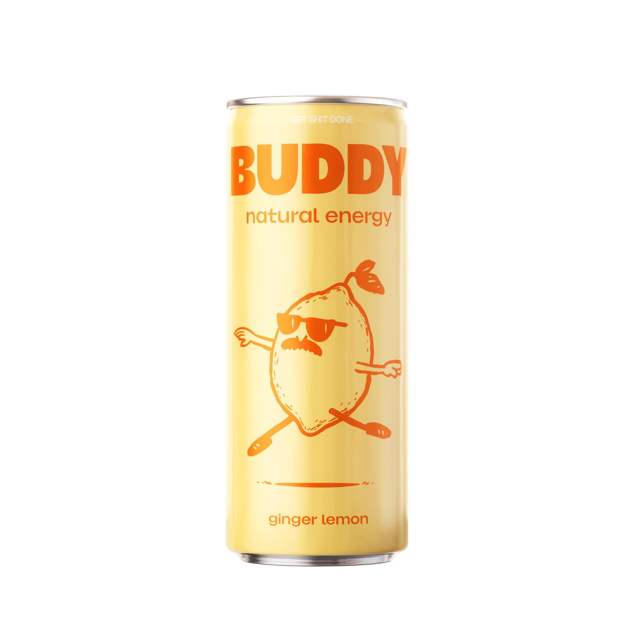 Buddy Natural Energy Drink - Citroen Gember