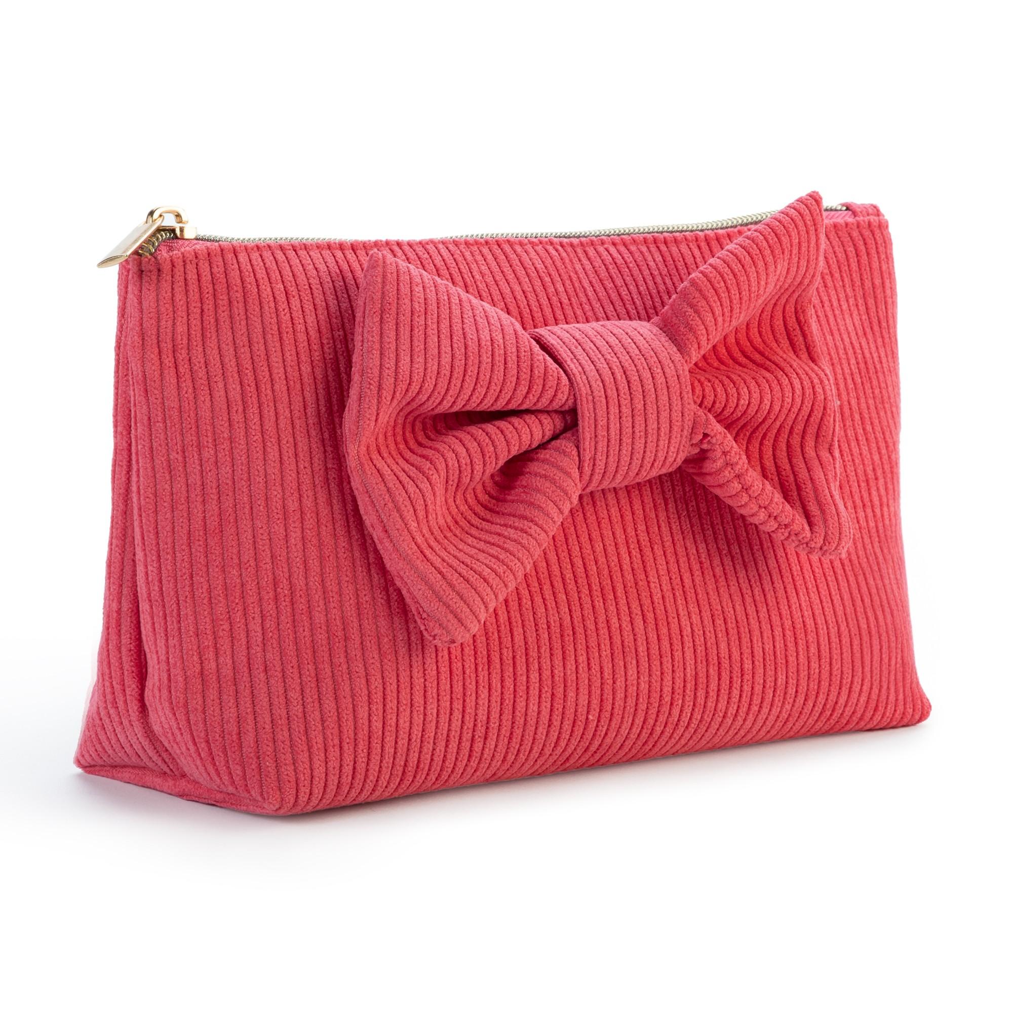 Trousse de toilette noeud magenta 28X18X10