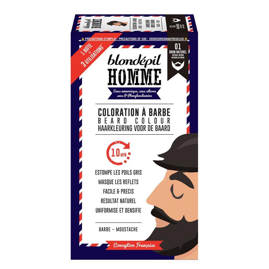 Coloration a barbe brun naturel - Kit 3 utilisations
