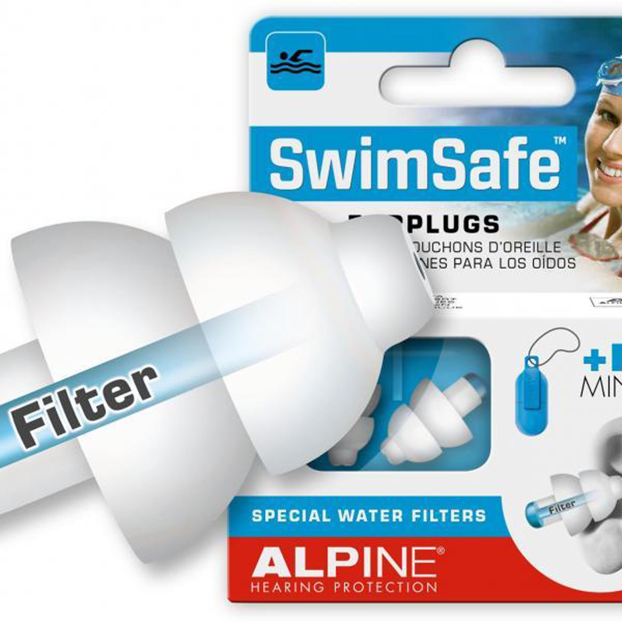 Alpine SwimSafe, Bouchons d'oreille, Protection auditive