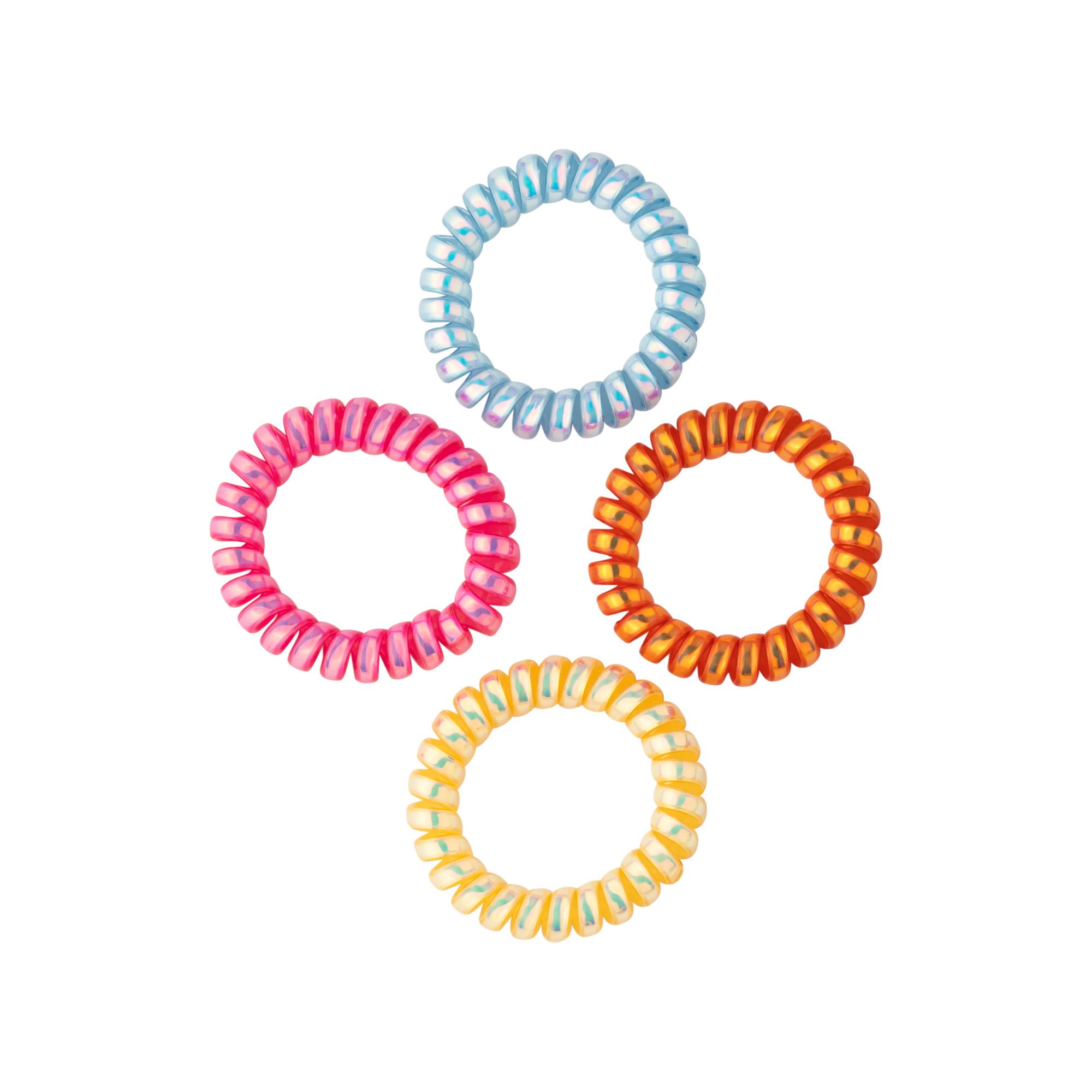 Lot de 4 Élastiques Silicone 5cm, Multicolores