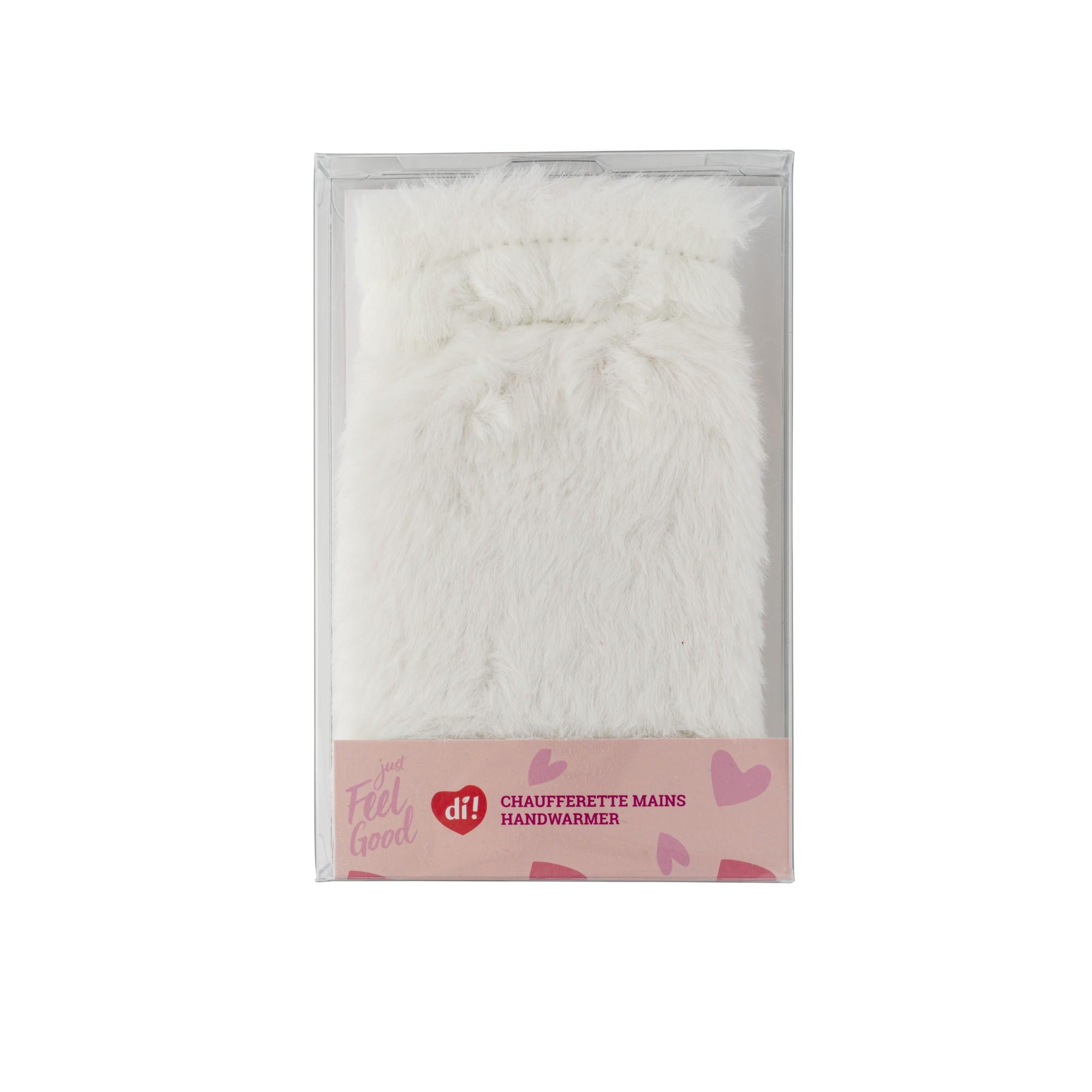 Chauffe-mains en peluche moufles - couleur aléatoire - 2 pièces