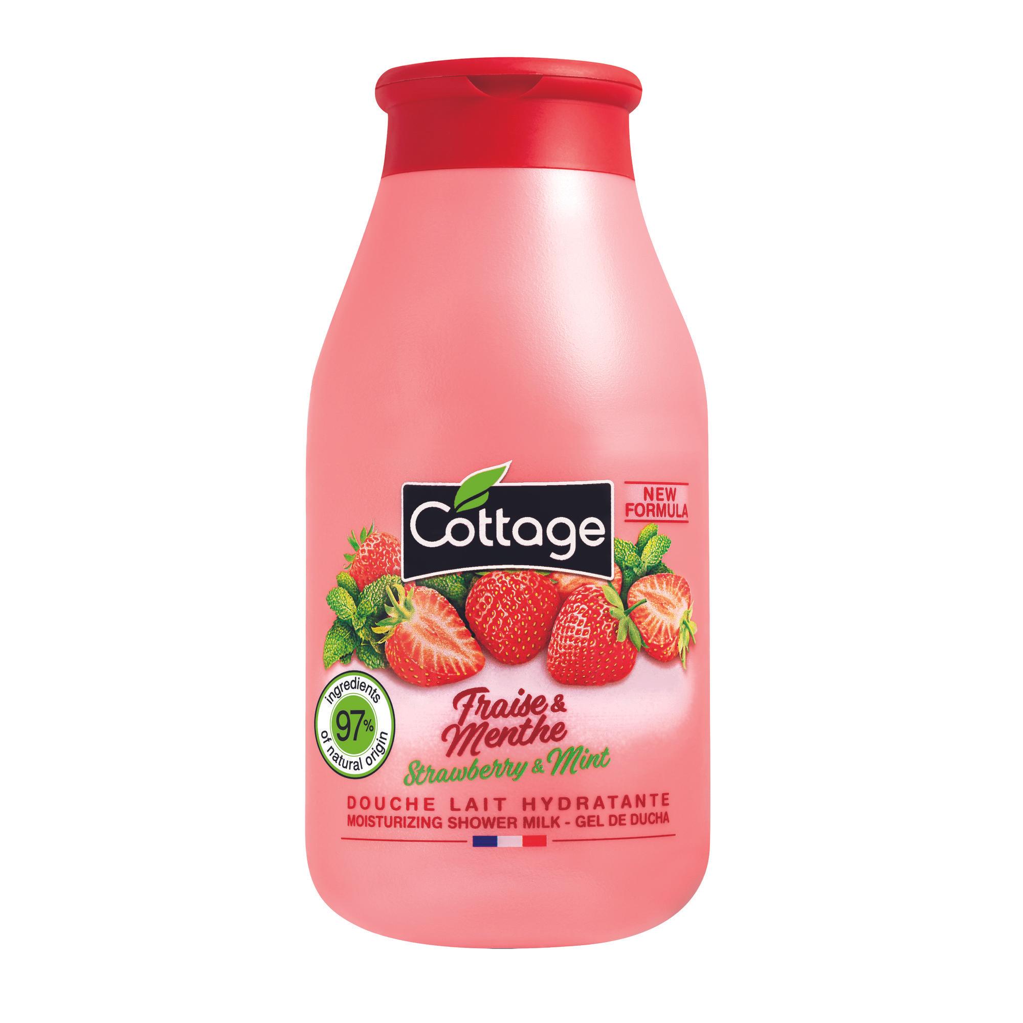 Hydraterende Melkdouche – Aardbei & Munt – 250 ml