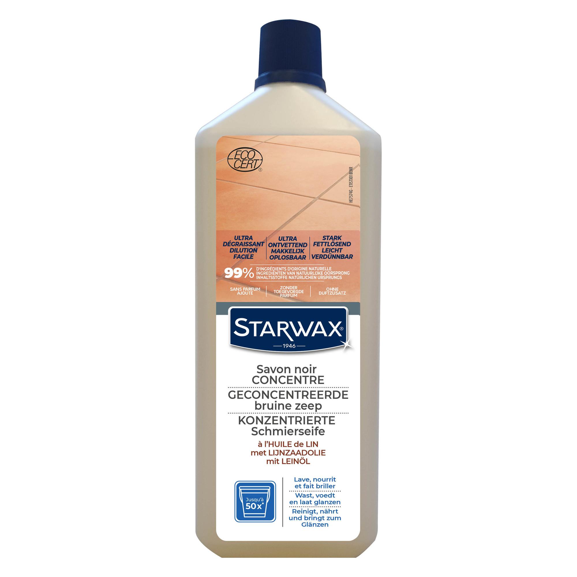 SAVON NOIR CONCENTRE A L'HUILE DE LIN 1L