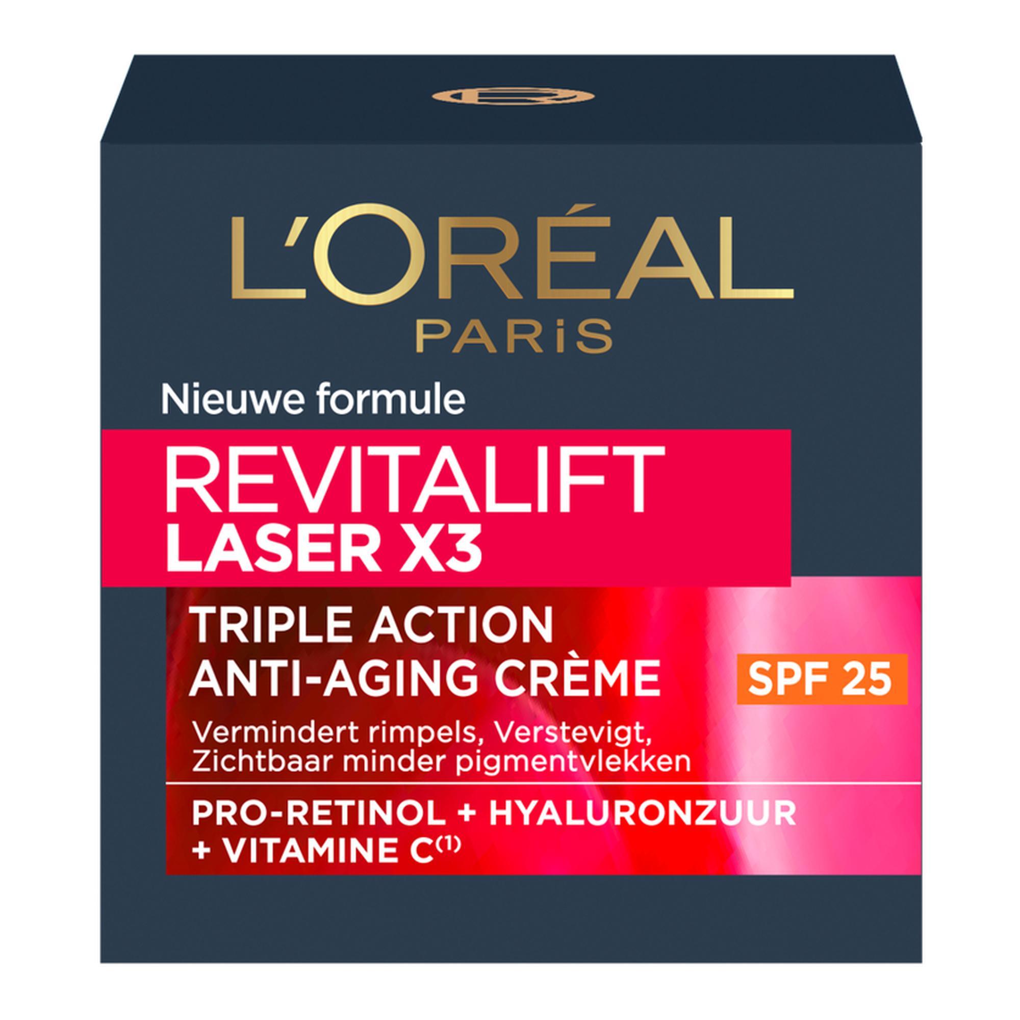 Revitalift Laser X3 Triple Action Anti-aging crème SPF25