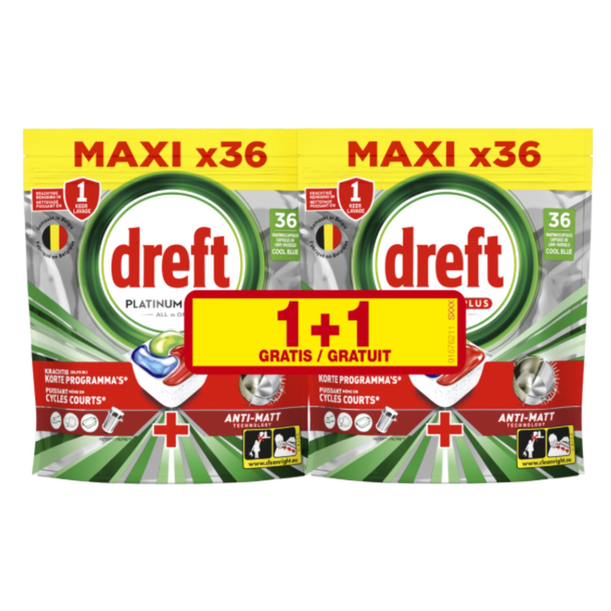 Lave-vaisselle Platinium+ Original 36 doses Bonus Pack 1+1