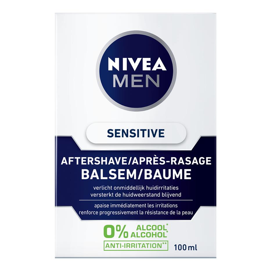 kust Cumulatief Belichamen Gezichtsverzorging Men Sensitive Aftershave balsem NIVEA | DI