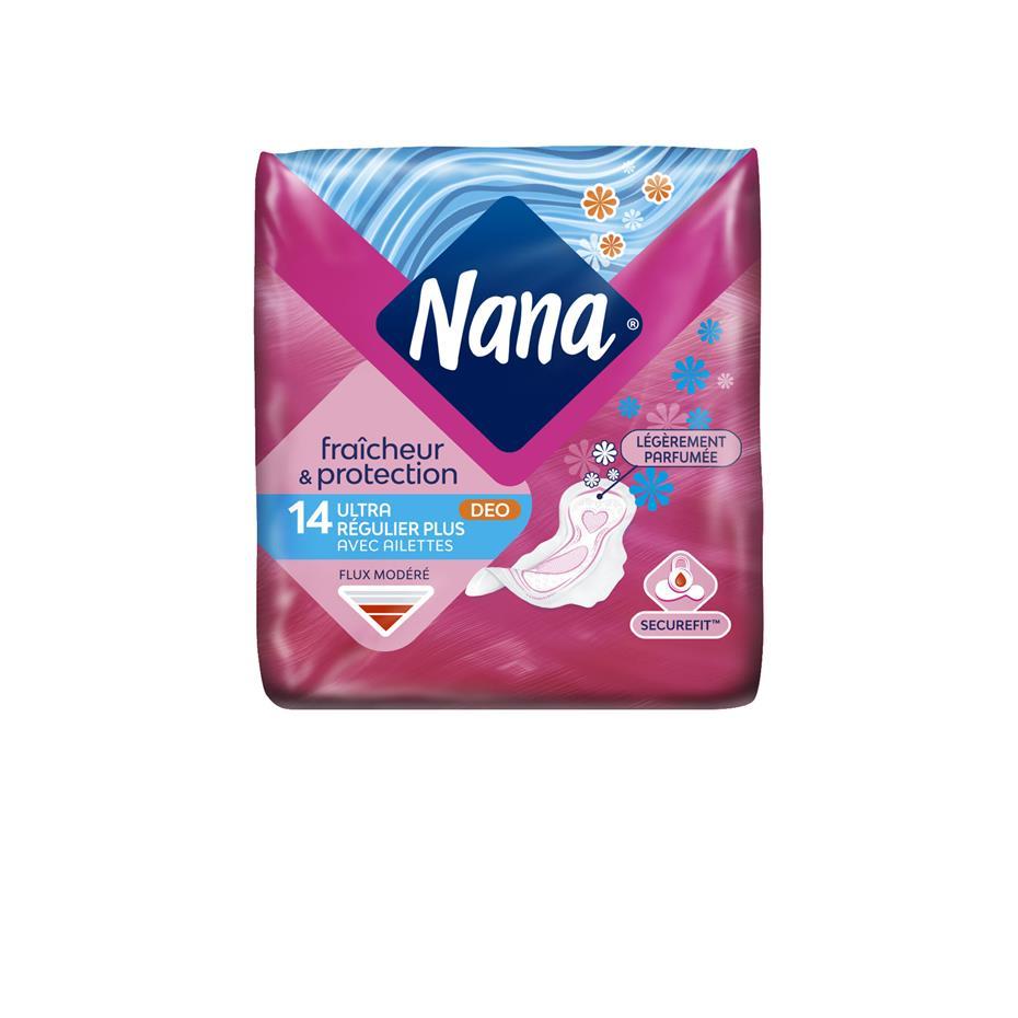 Ultra Régulier Plus Deofresh Fraîcheur & Protection avec ailettes - 14 pièces