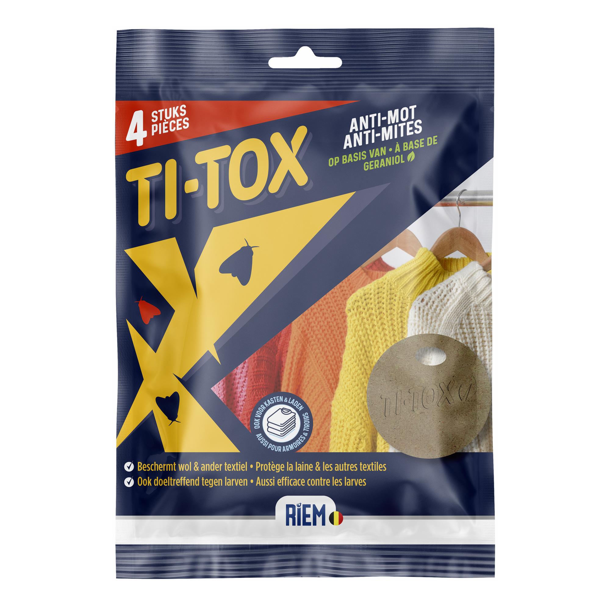 Ti-Tox Anti-mot - 4 stuks