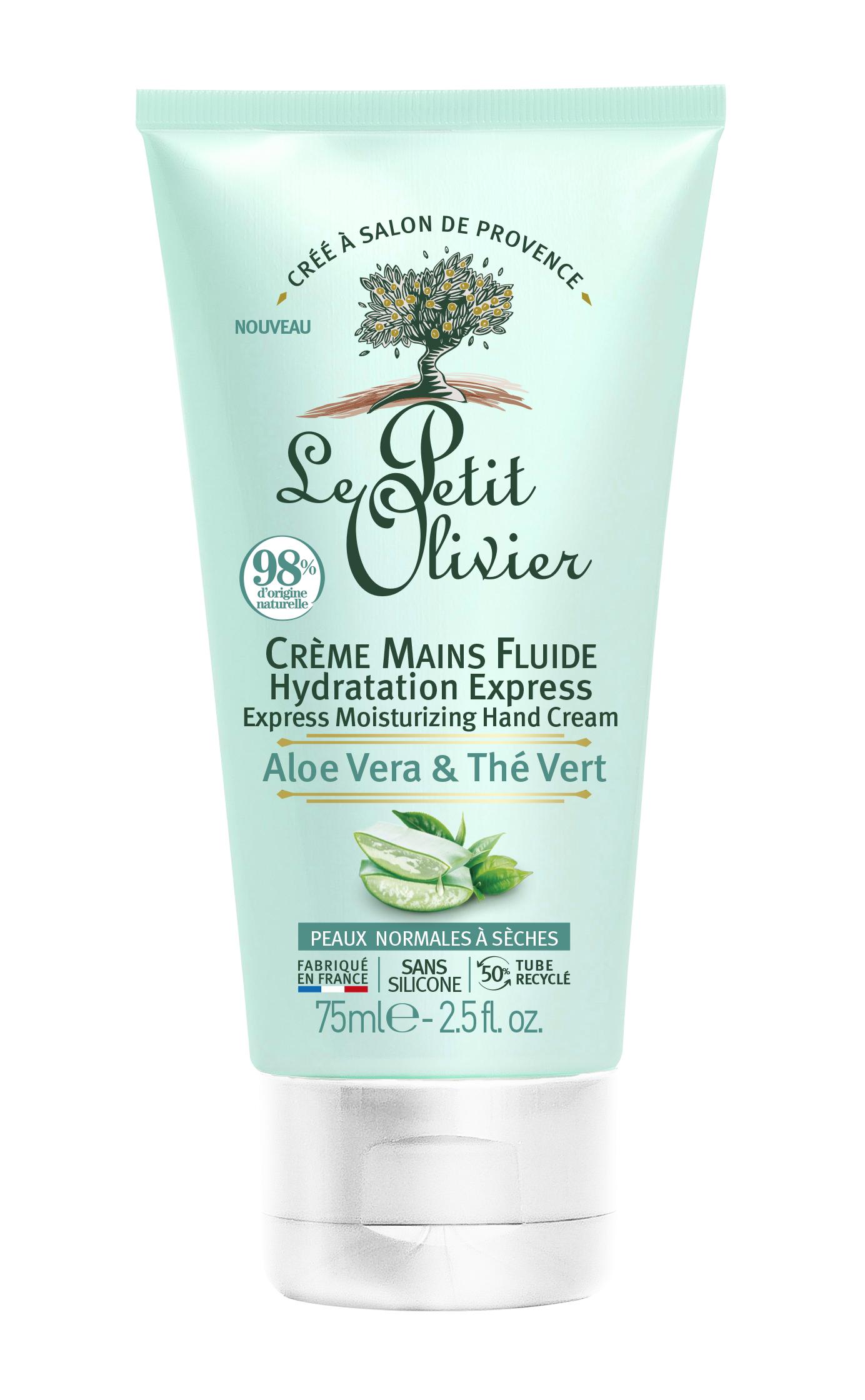Crème Mains Fluide Hydratation Express - Aloe Vera & Thé Vert
