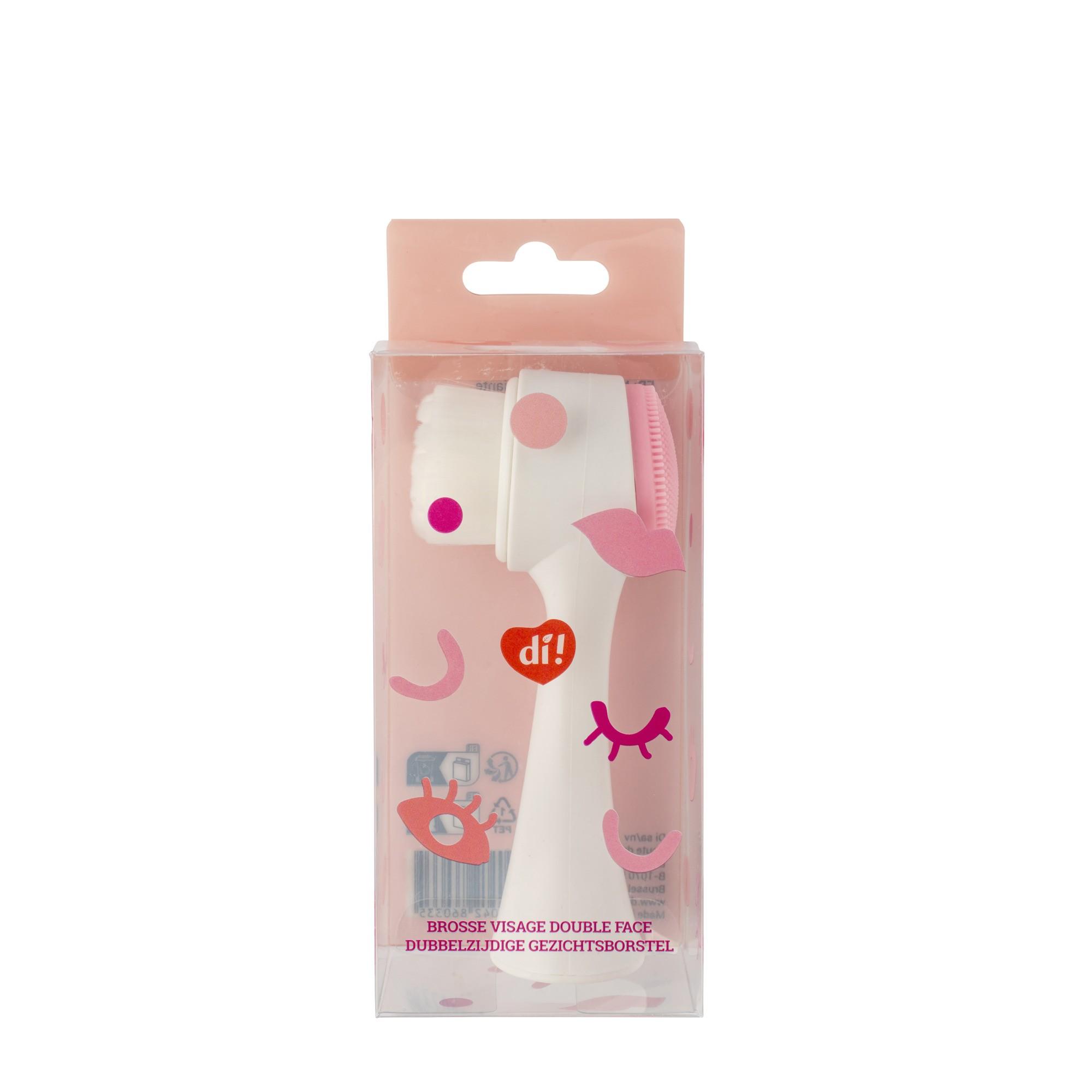 Brosse nettoyante/exfoliante blanche