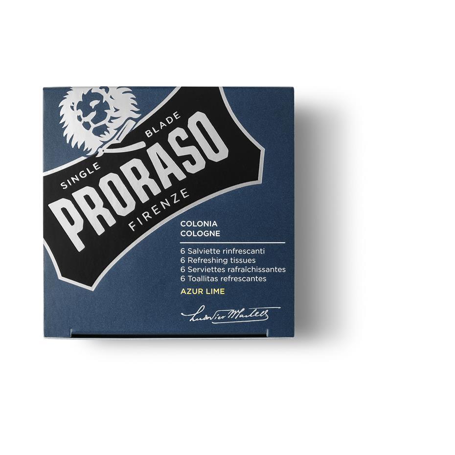 Azur Lime Cologne Refreshing Tissues - 6 stuks