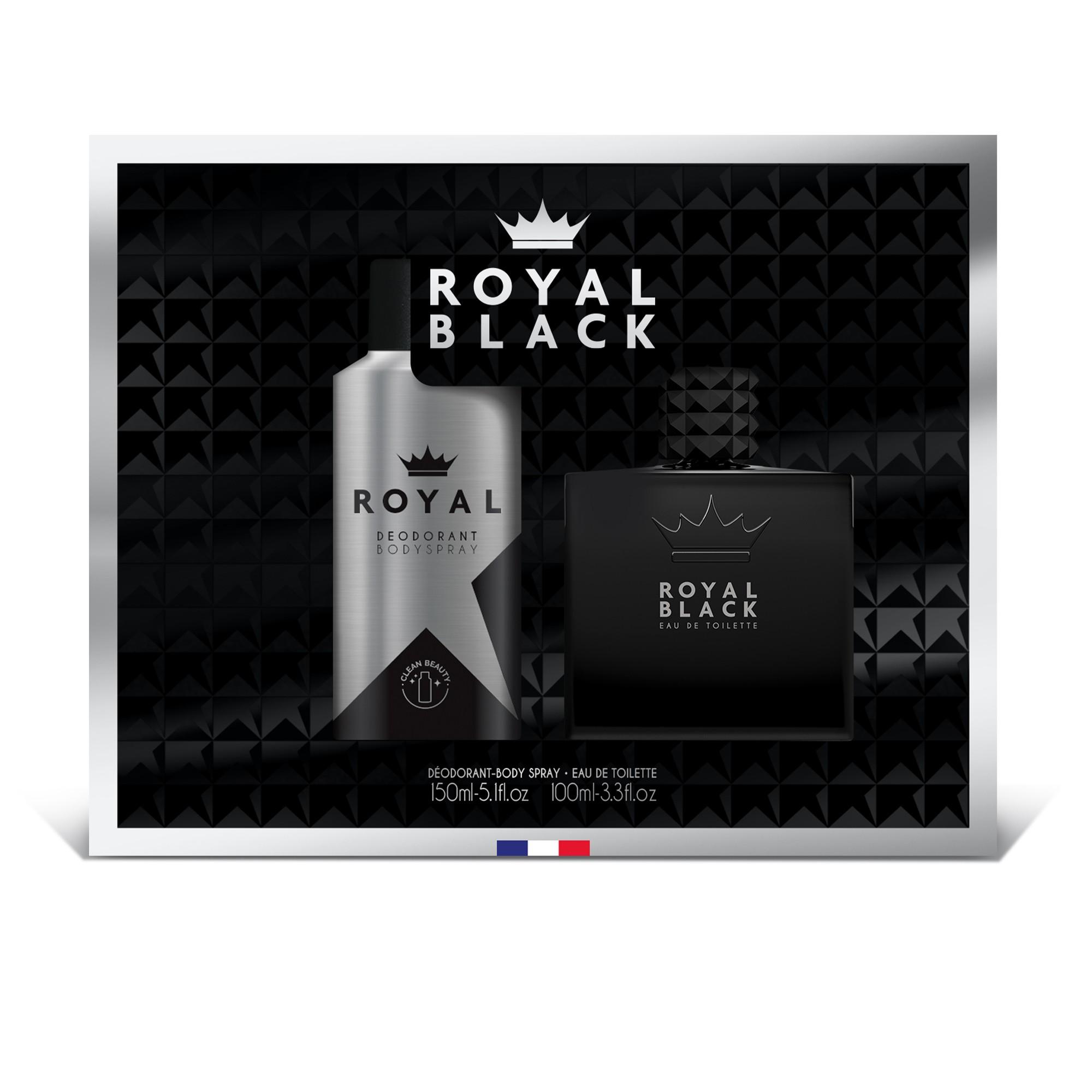 Coffret Cadeau Royal Black – EDT 100 ml & Déodorant 150 ml