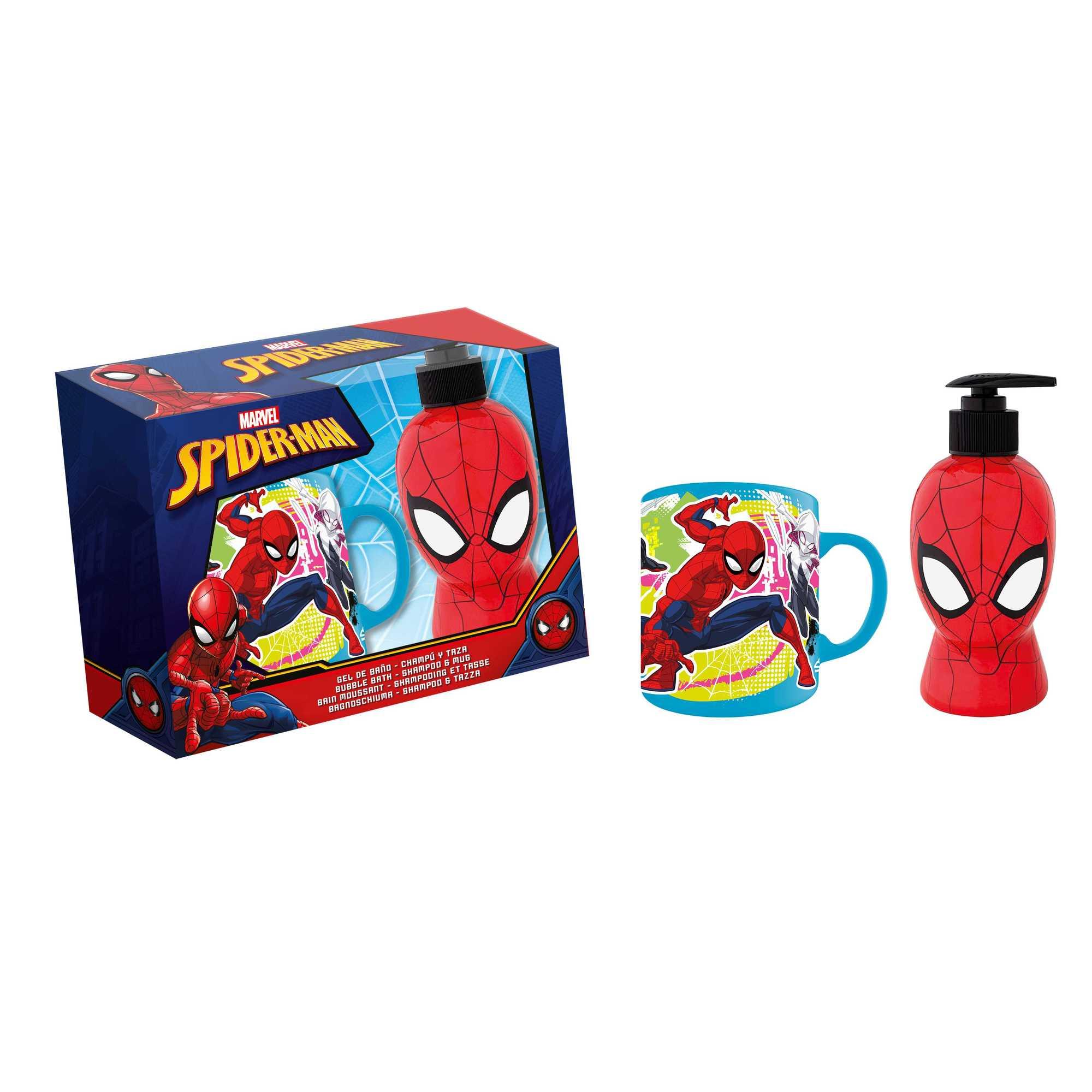 Coffret Bain Moussant-Shampoing Spiderman