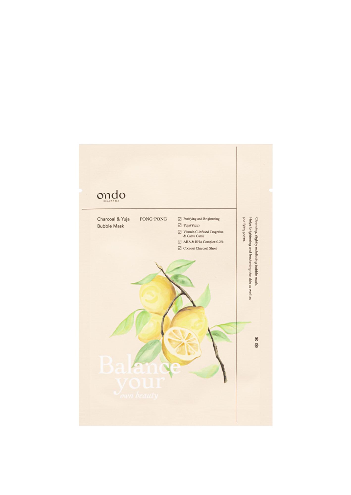 Charcoal & Yuja Bubble Mask Pong-pong