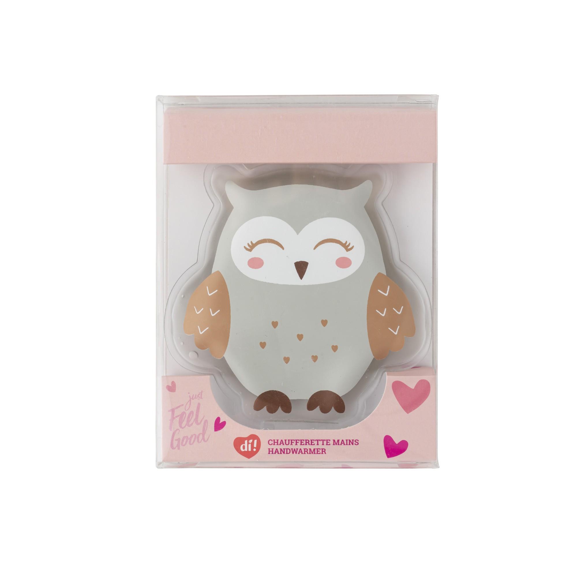 Chauffe‑mains silicone chouette