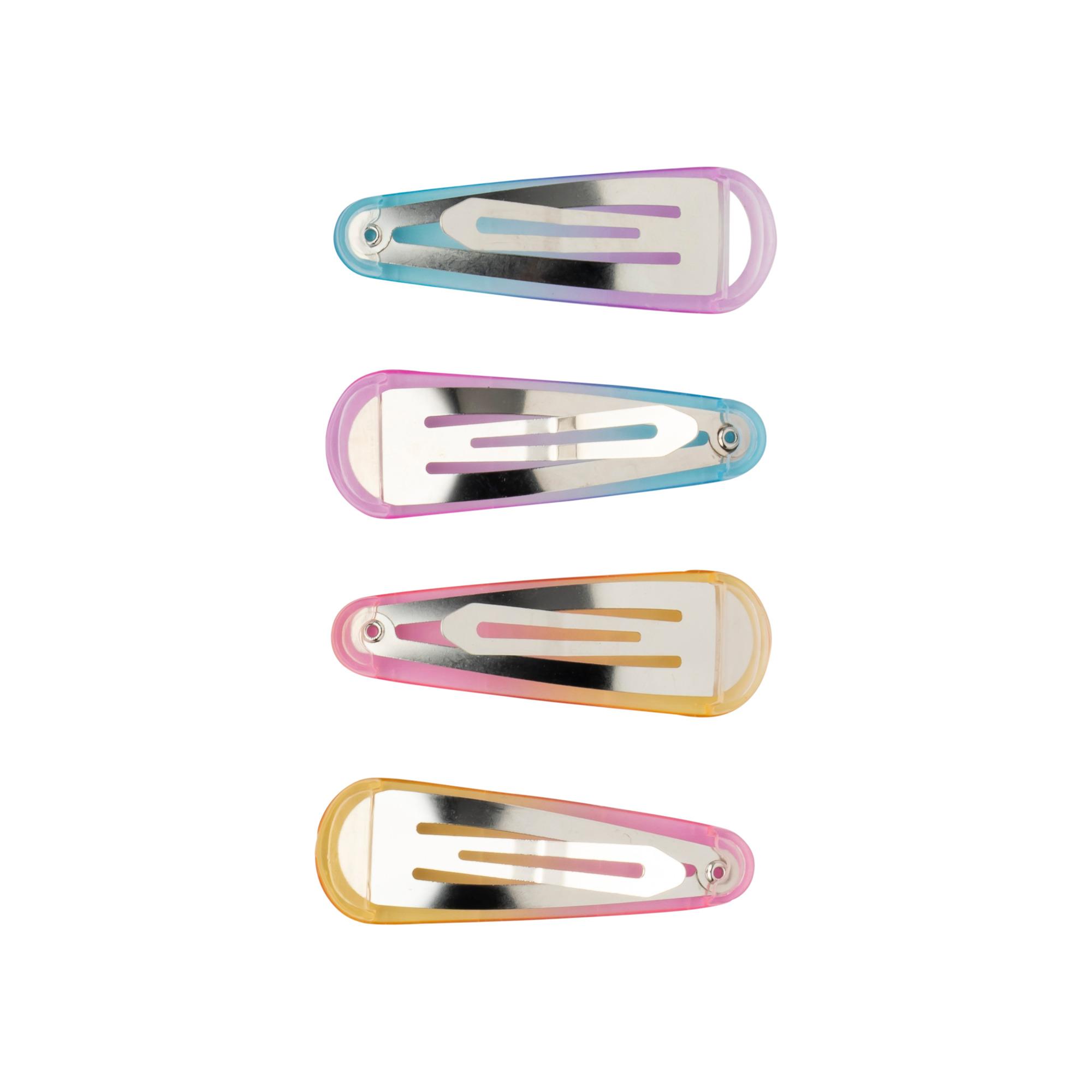 Set van 4 Haarklemmen Clic Clac Holografische Collectie