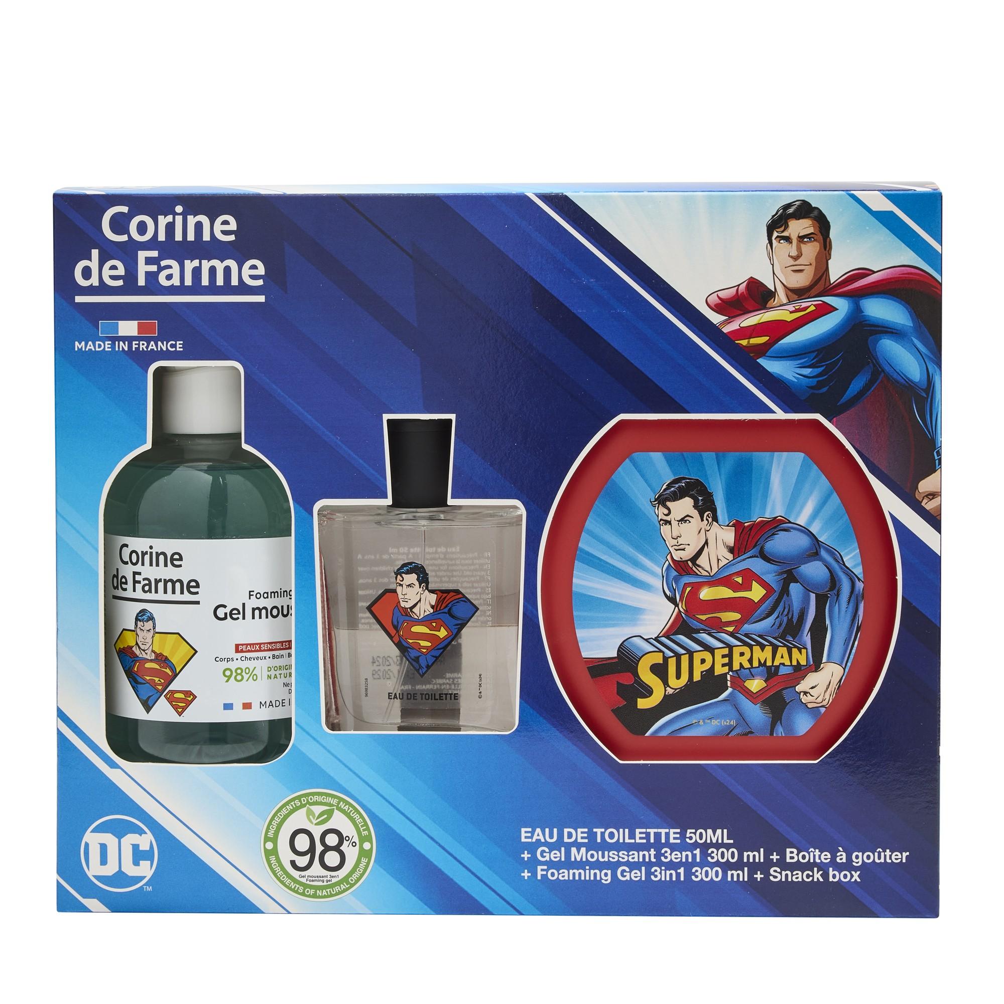 Superman coffret eau de toilette+gel douche