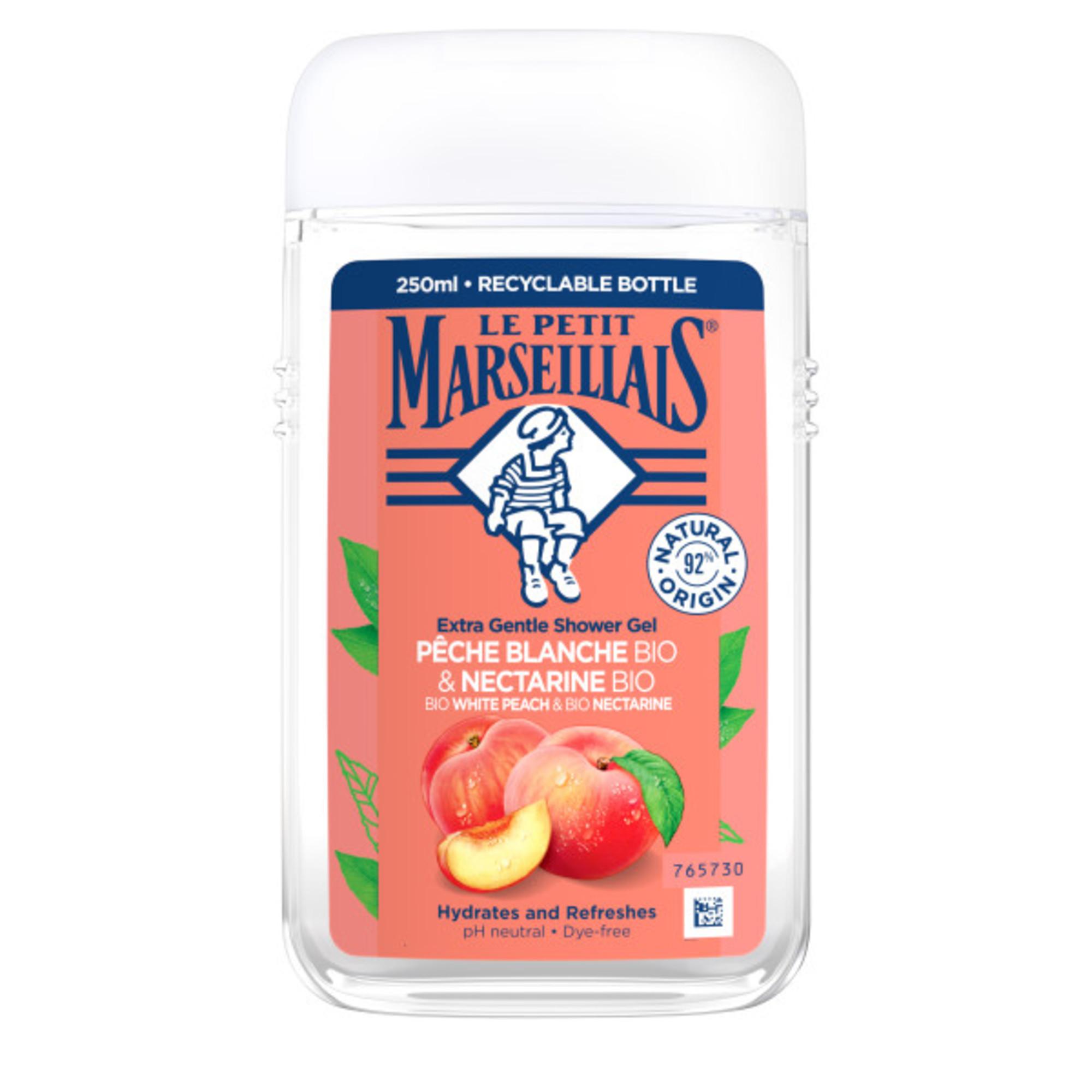 Pêche Blanche BIO & Nectarine BIO gel douche 250ml