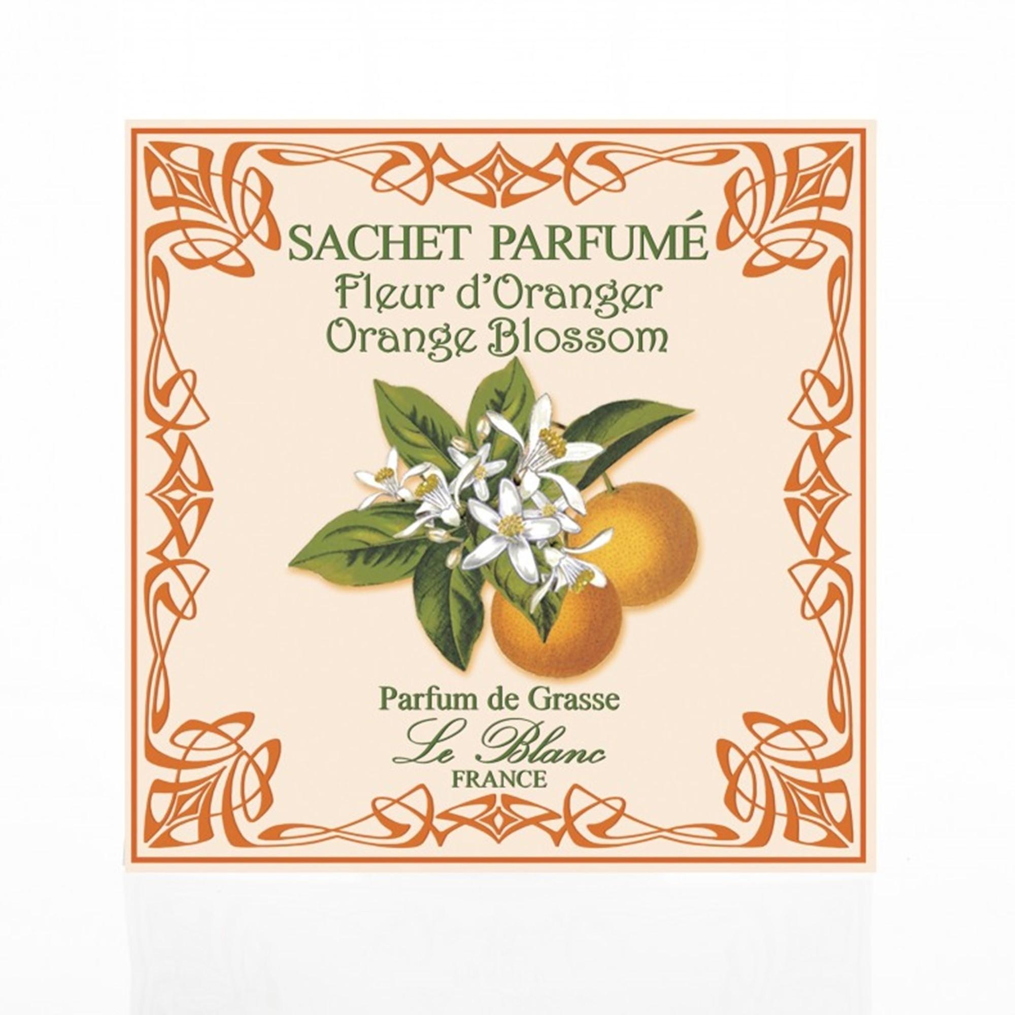 Le blanc sachet parfumé fleur d'oranger