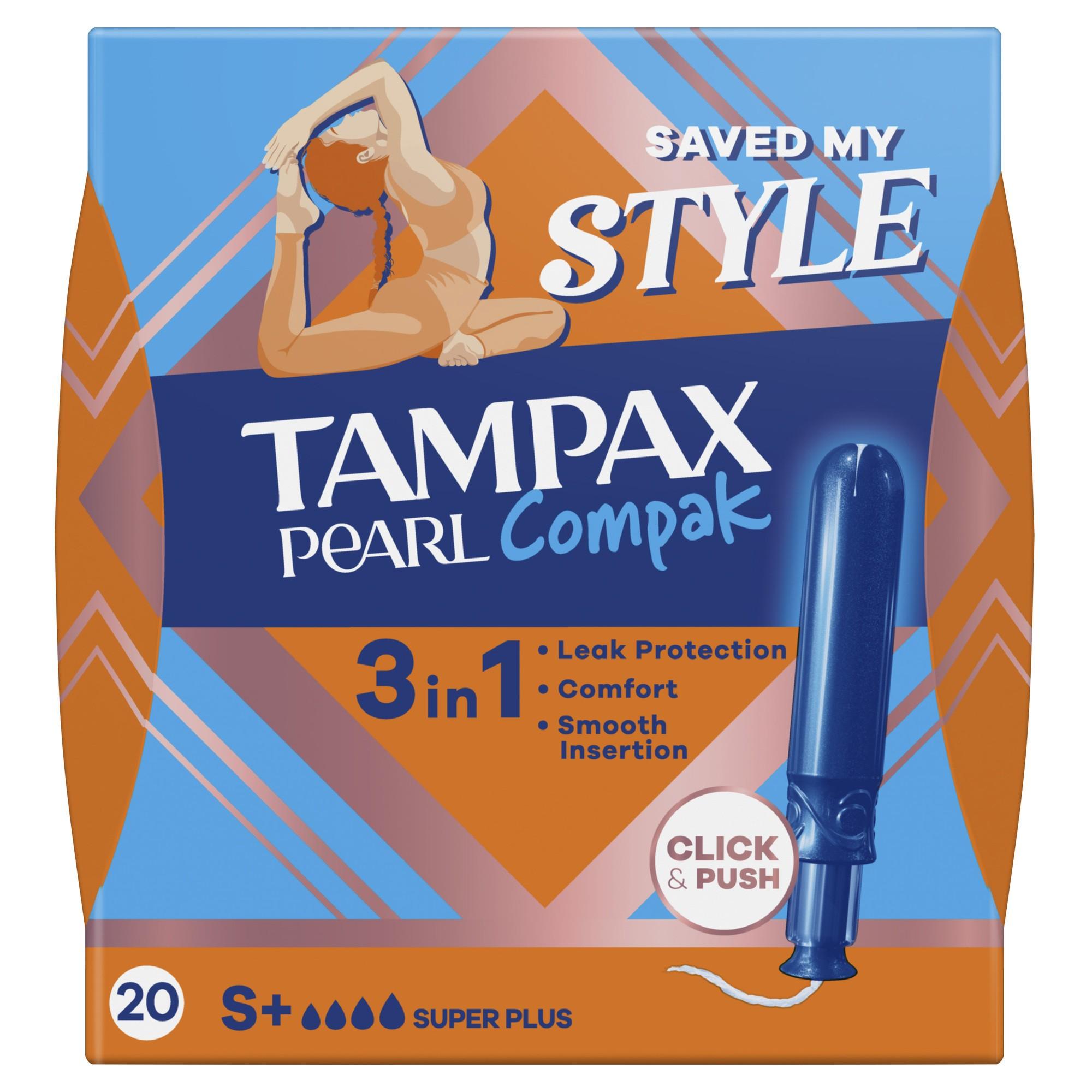 Pearl Compak Super Plus Tampons met Inbrenghuls - 20 st