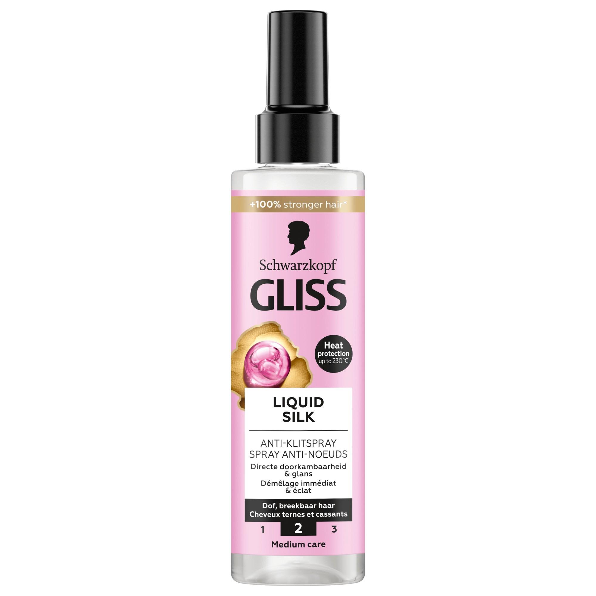 Liquid silk Anti-Klitspray - Dof, breekbaar haar