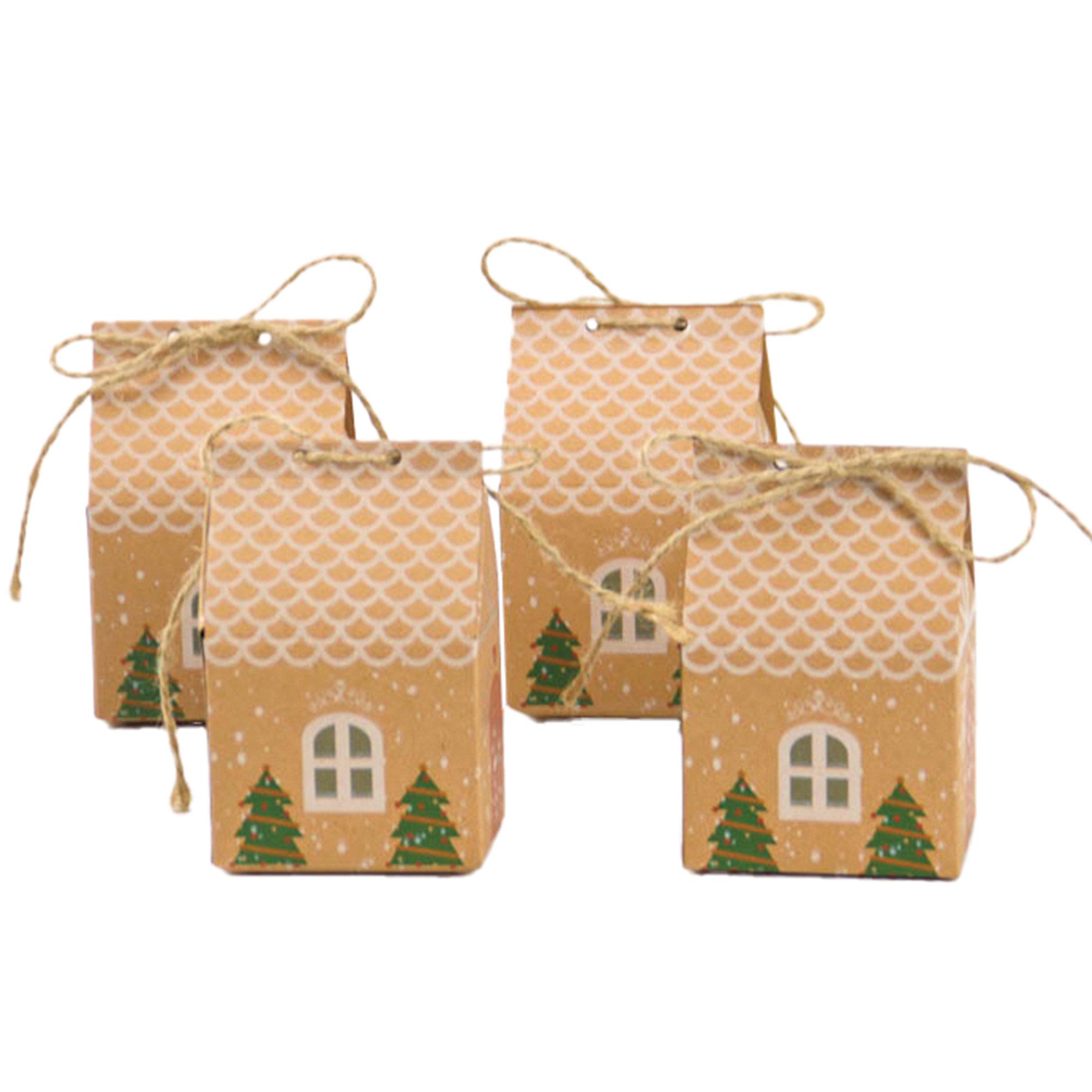 Calendrier de l'Avent avec 24 maisons à remplir (7x5x10,5 cm)