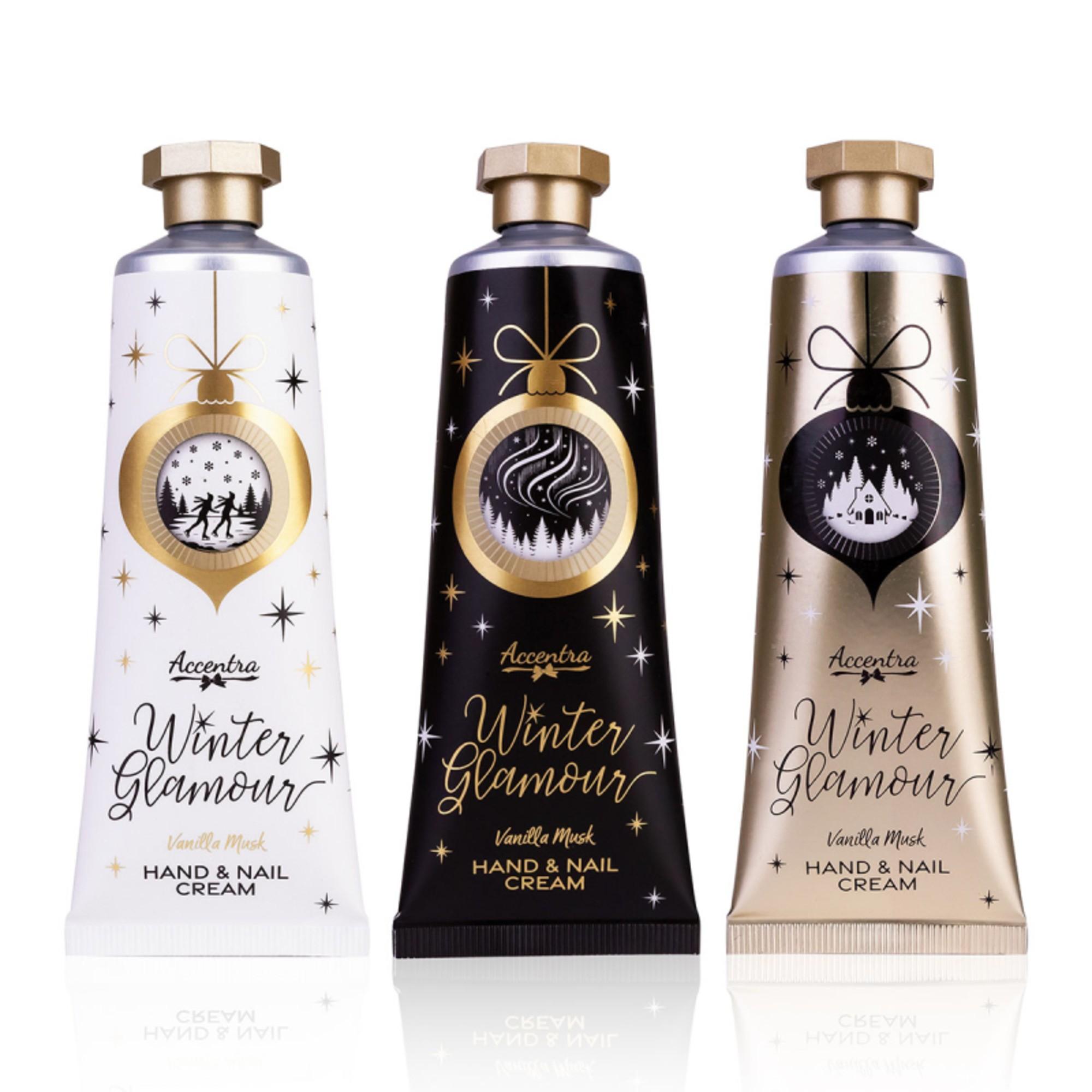 Accentra Winter Glamour Crème Mains et Ongles – 3 x 60 ml
