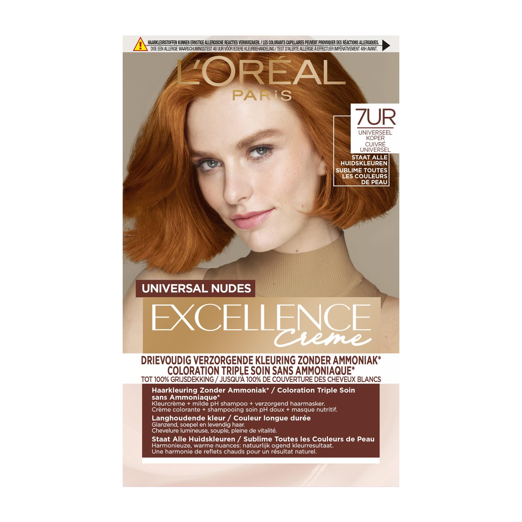 Excellence Universal Nudes Cuivré 7UR - Coloration Permanente Sans Ammoniaque