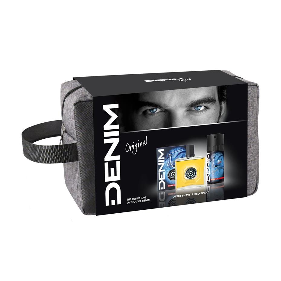 Set Original After Shave, Deo Spray, Denim bag