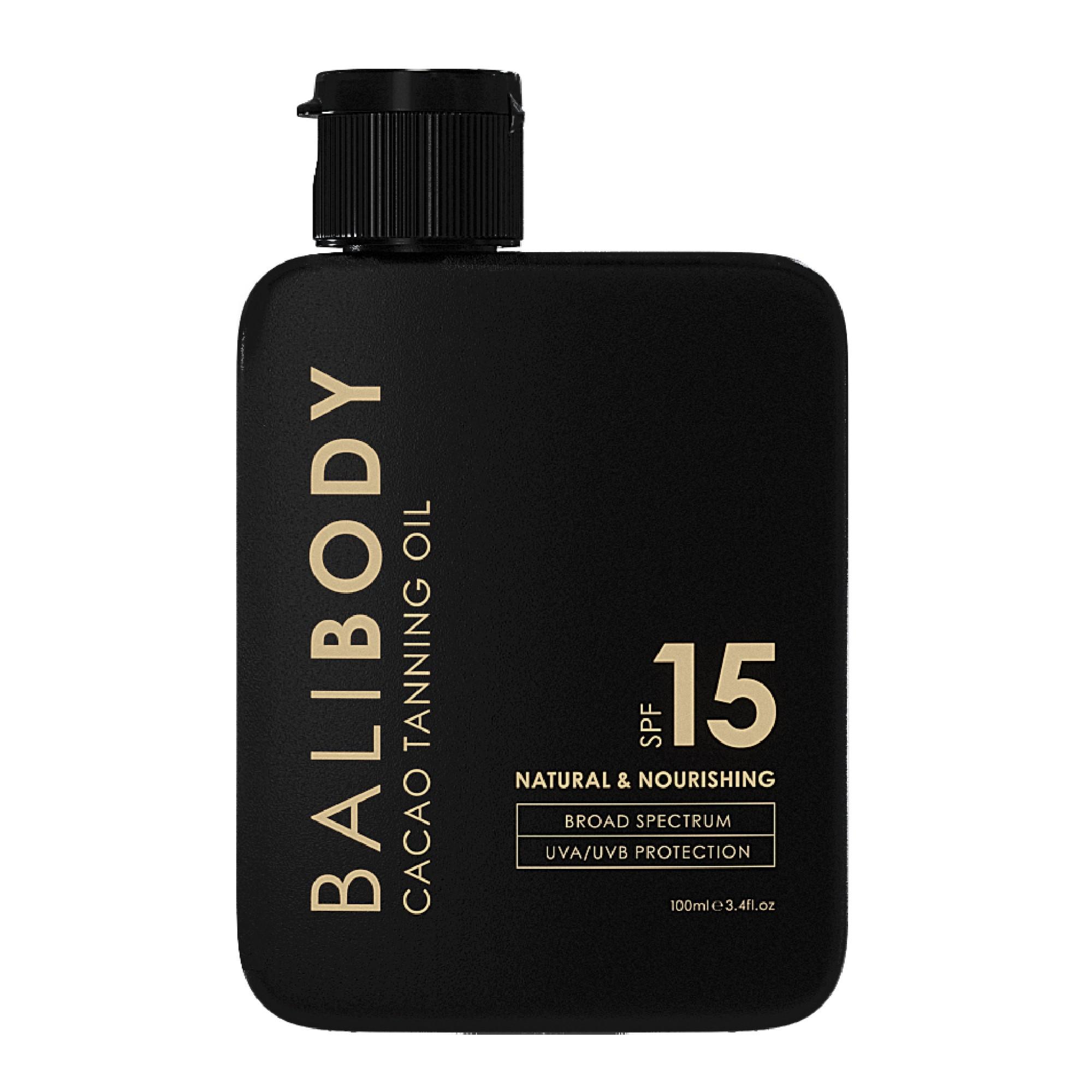 Huile de bronzage au cacao SPF15