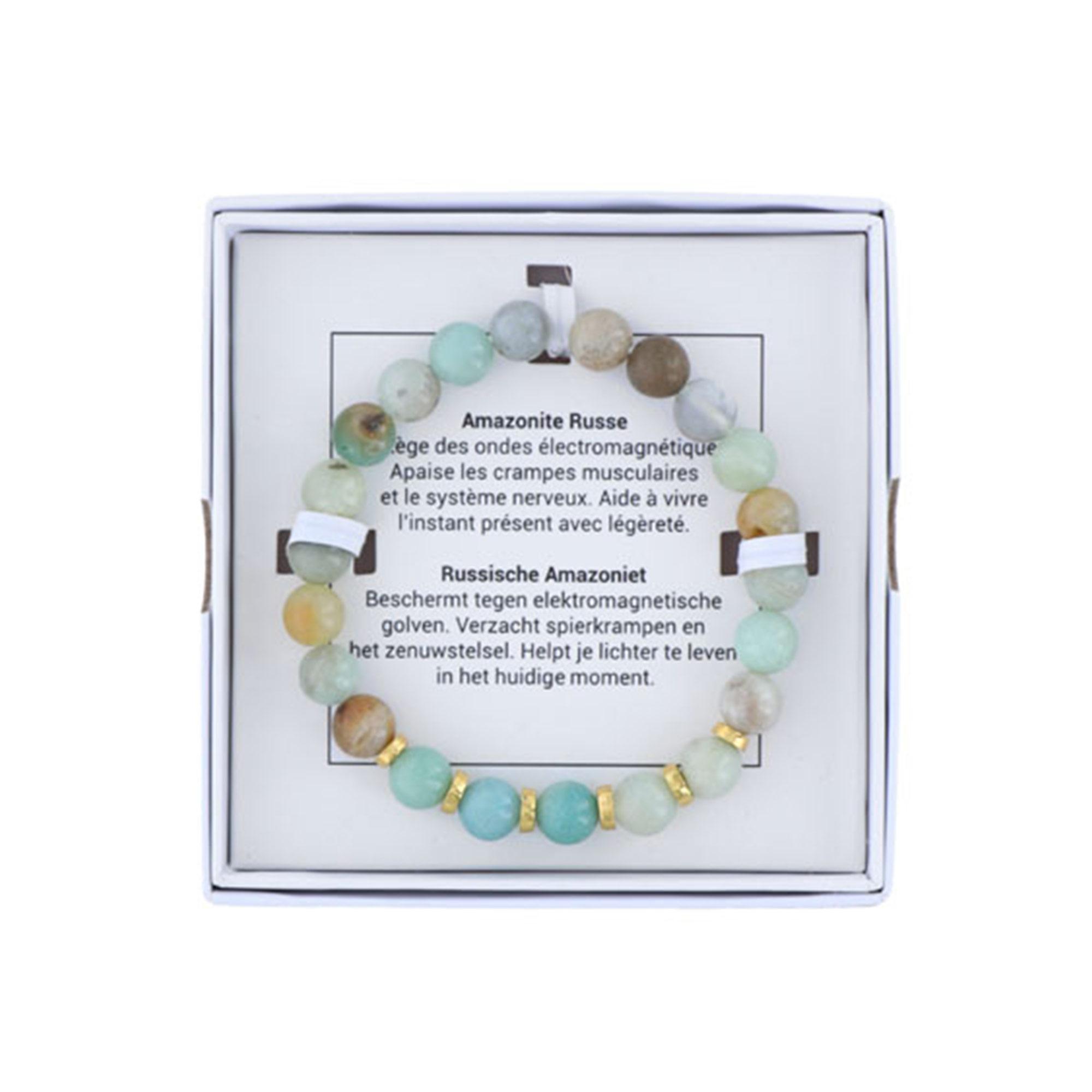 Armband met Russische Amazonietstenen