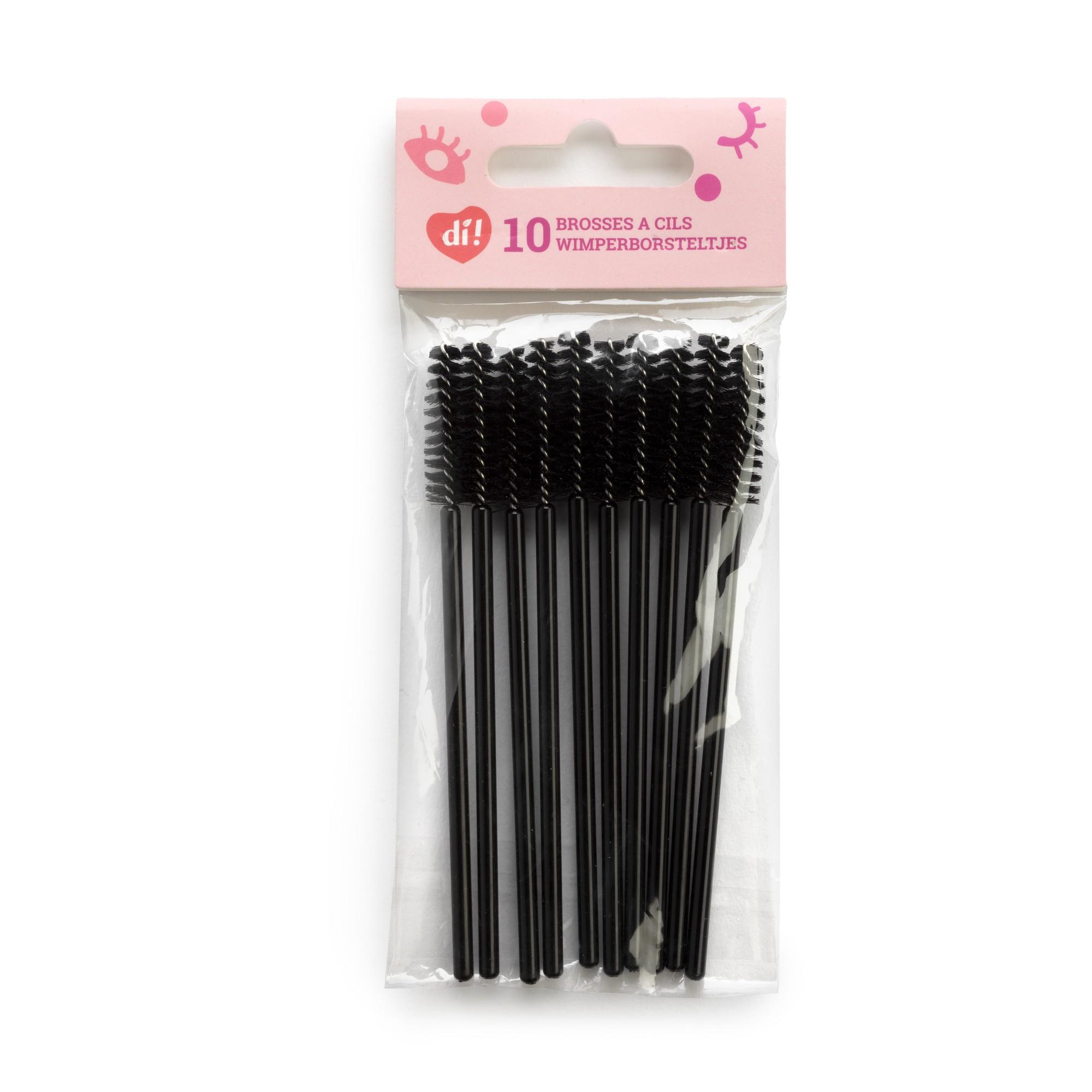 Brosses à cils jetables noirs -10PC