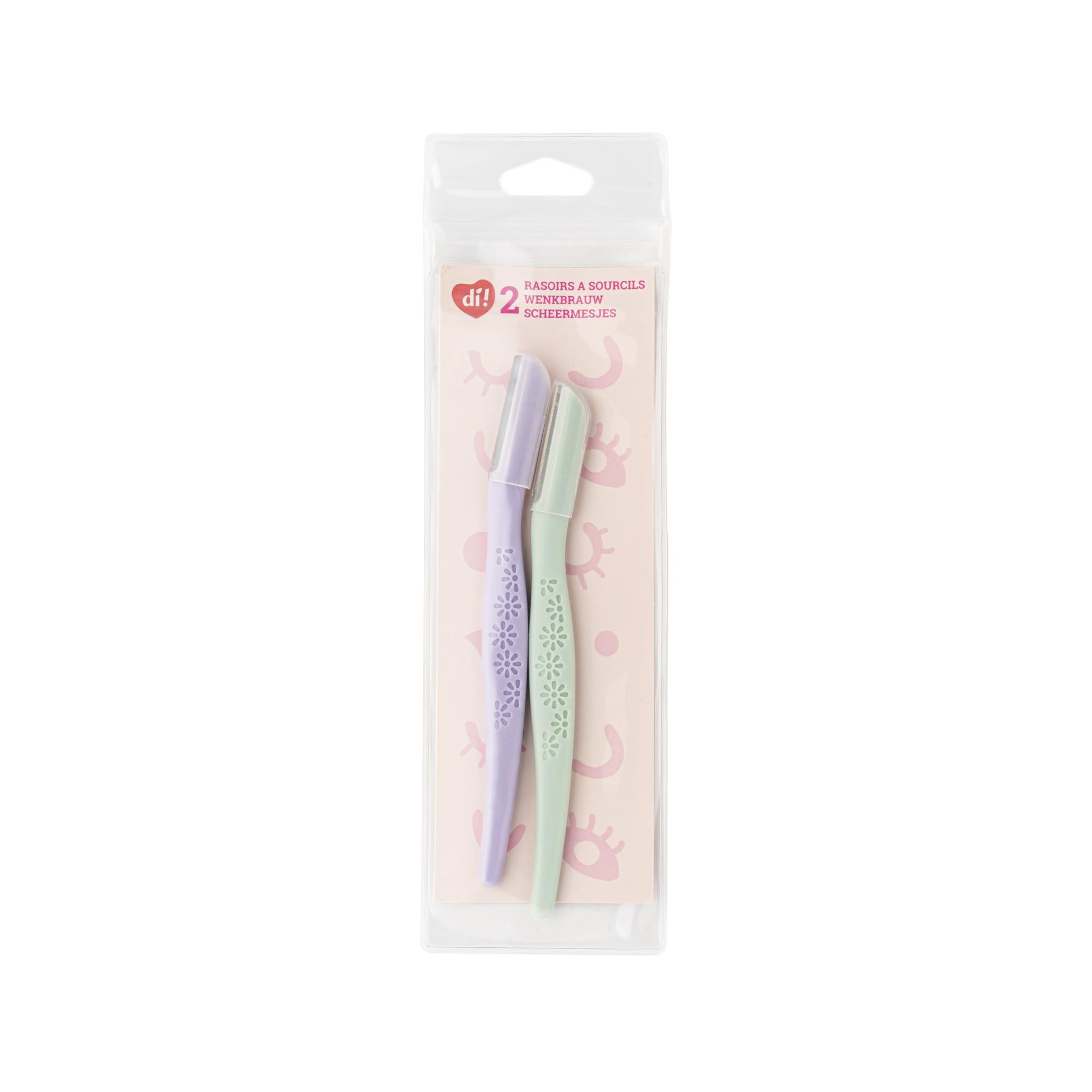 Rasoirs à Sourcils DI - Lilas & Menthe (Lot de 2)