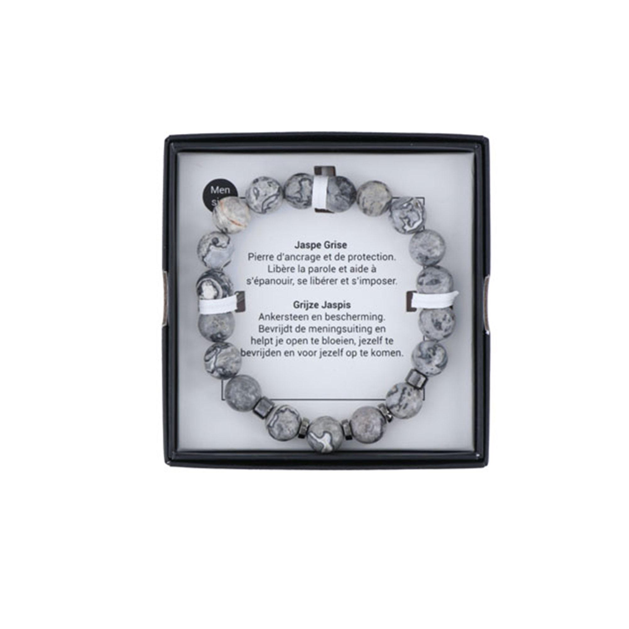 Armband met Grijze Jaspisstenen