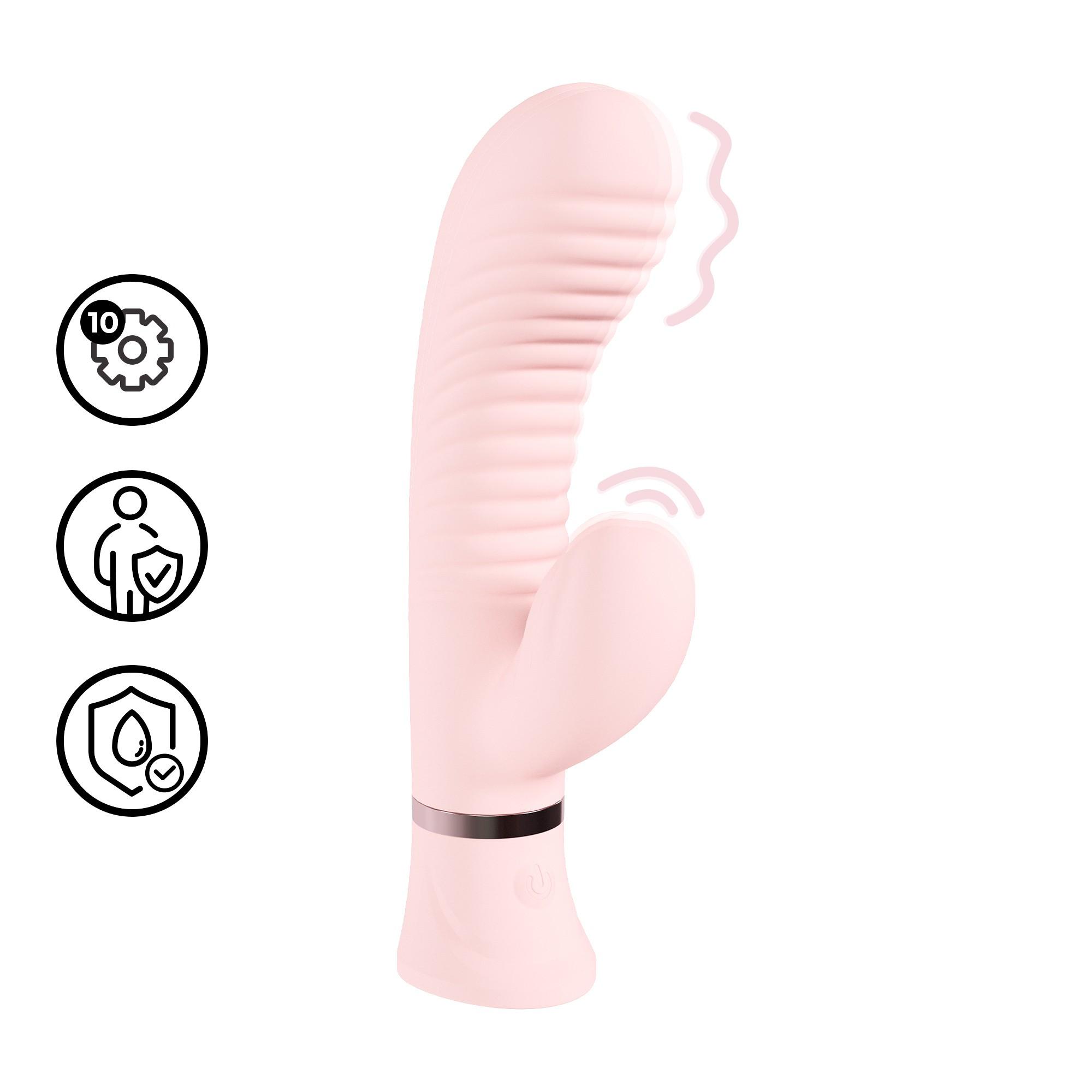 Mystique Geribbelde Rabbit-vibrator