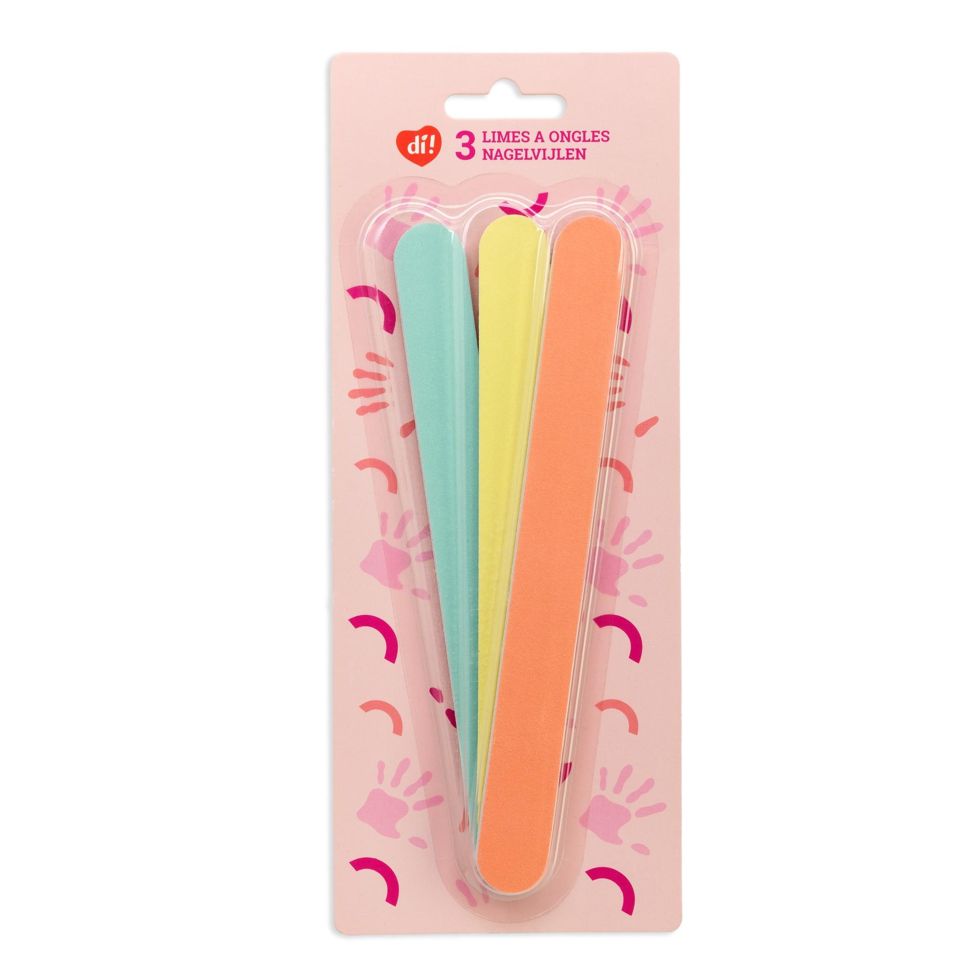 Limes à ongles colorées - 3PC