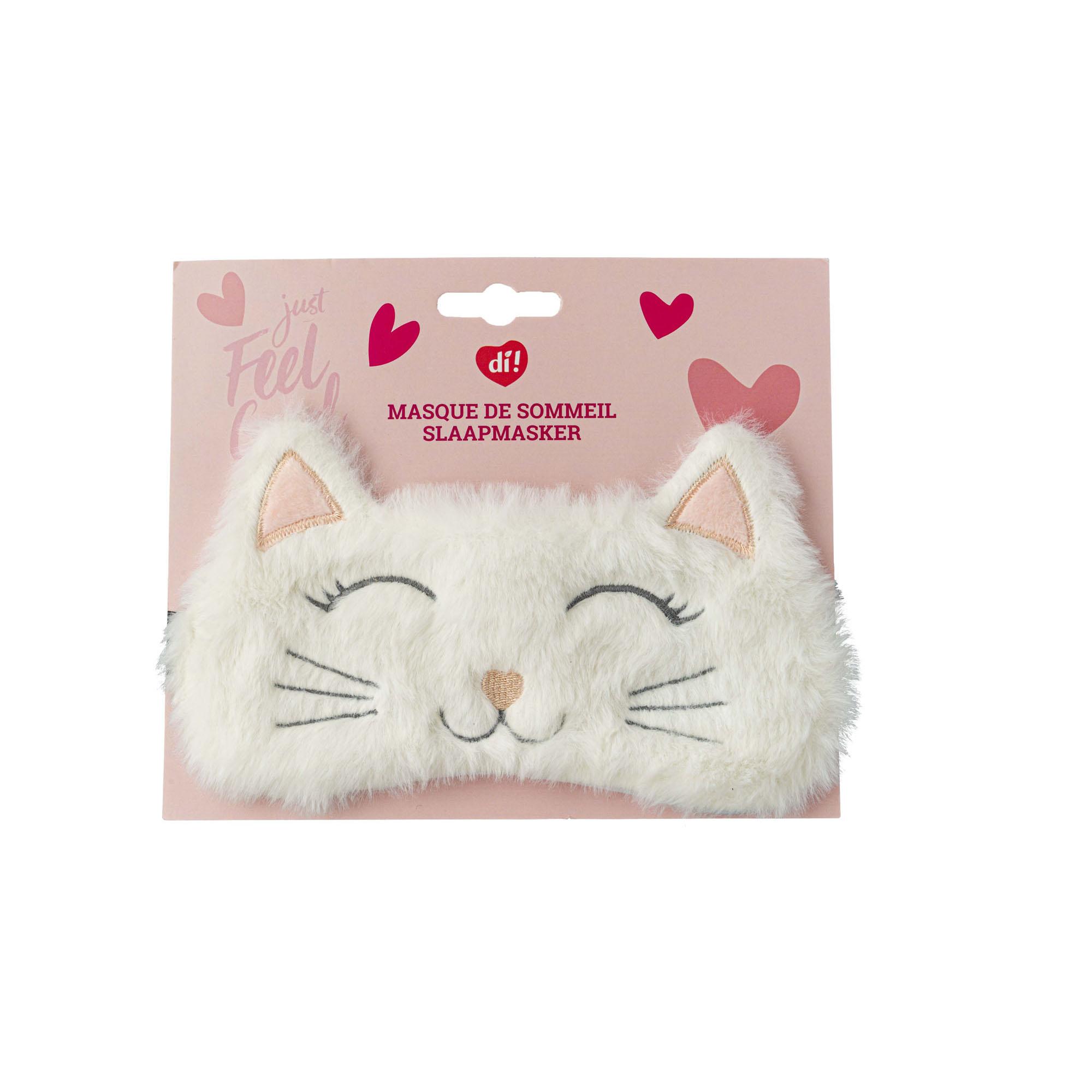 Masque de Sommeil Chat Blanc