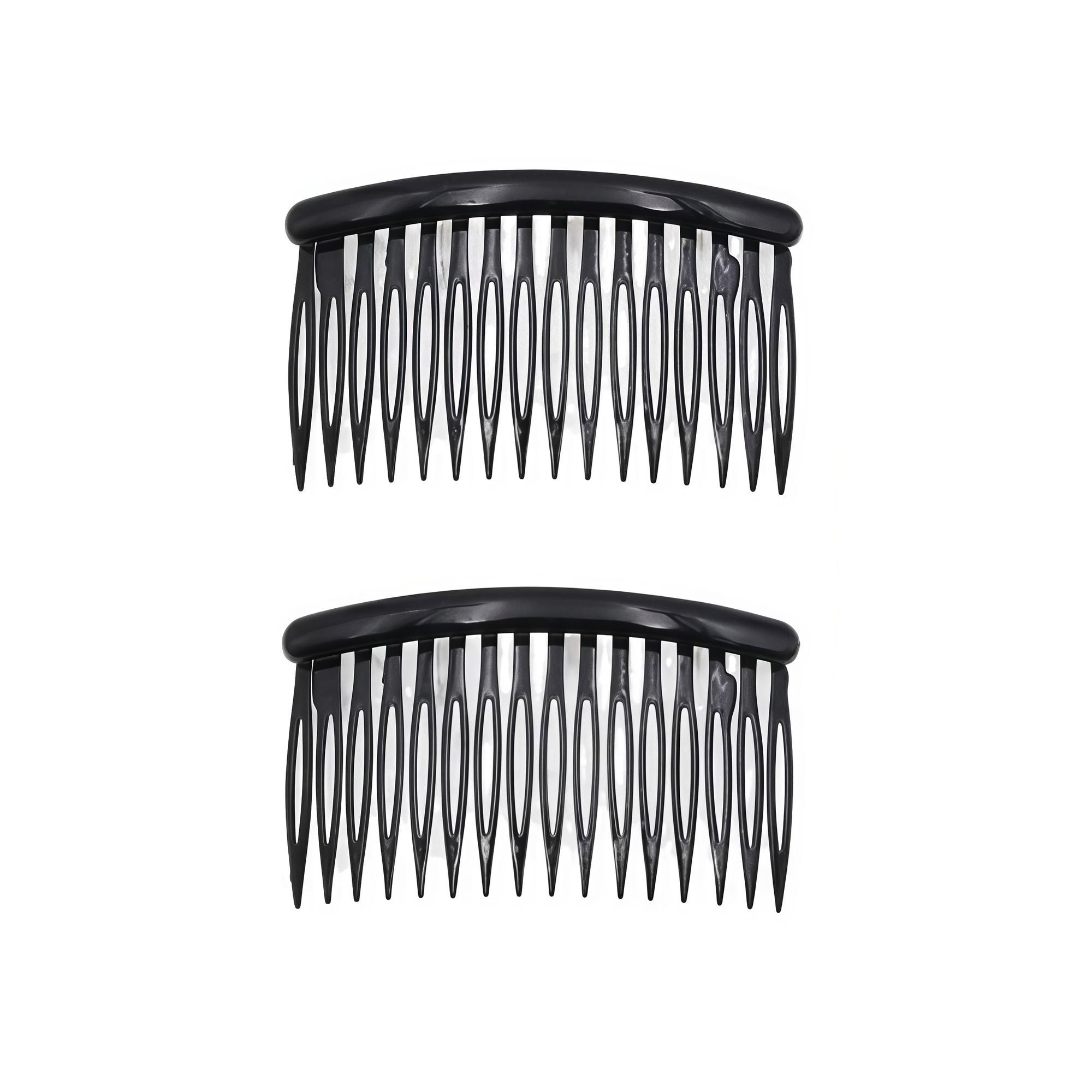 Peigne décoratif lateral noir 8,5cm - 2PC
