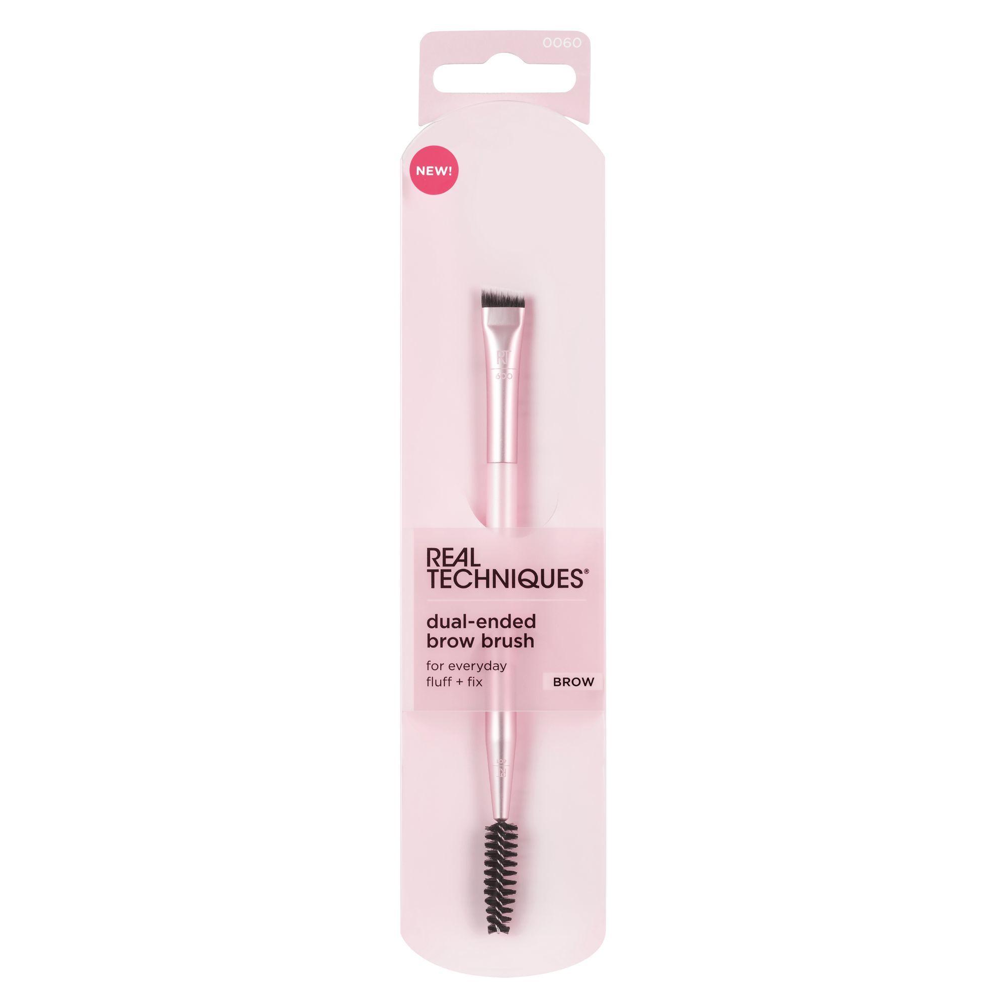 Dual-ended brow brush