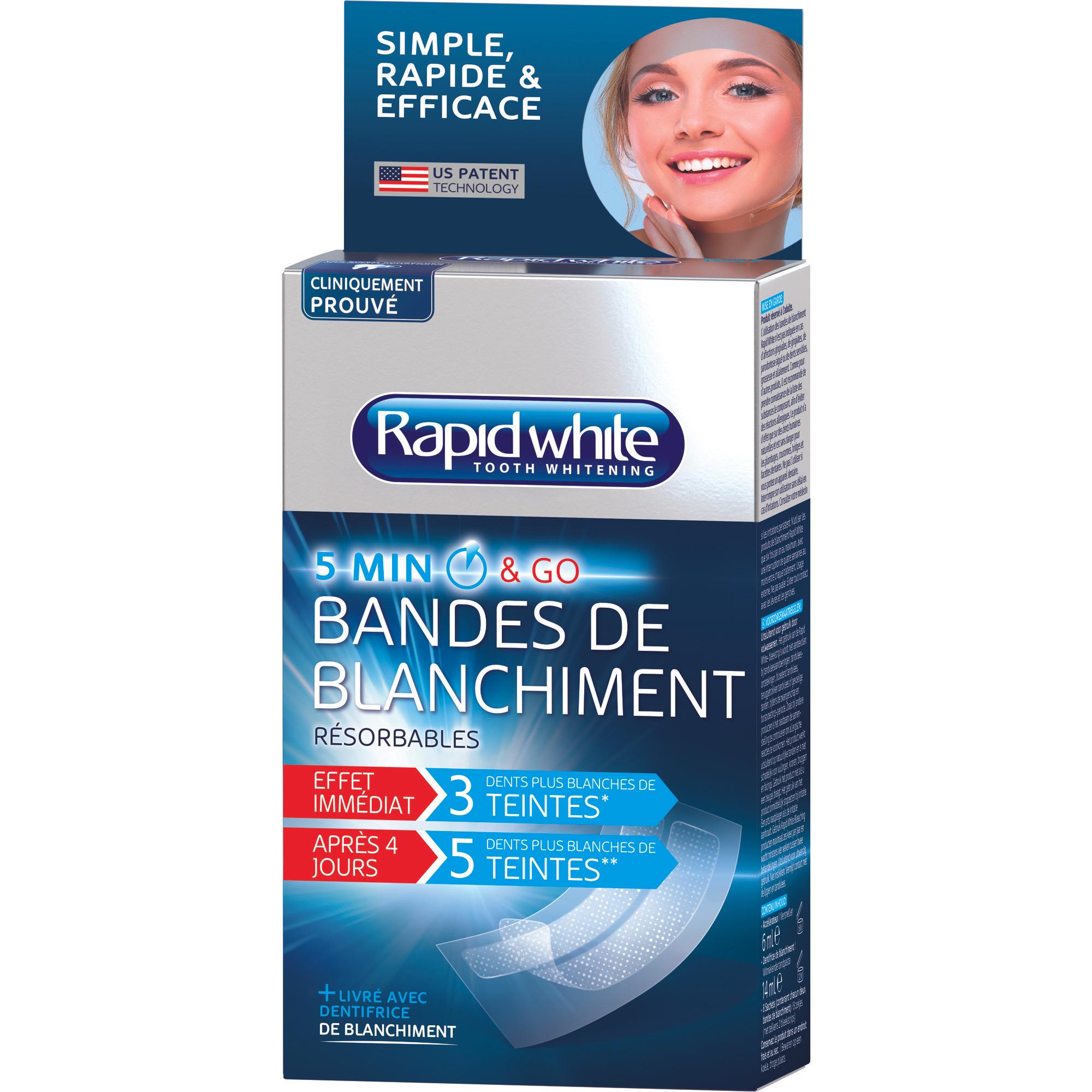 Bandes de blanchiment des dents