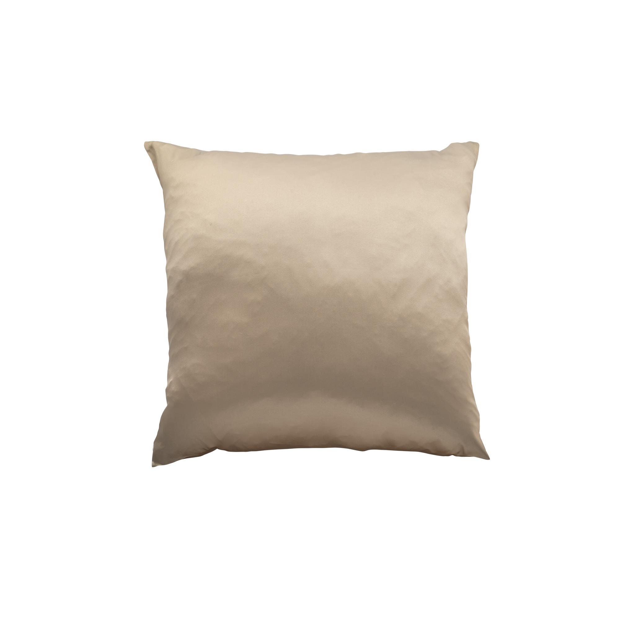 Taie d'oreiller en soie Beige 63x63cm