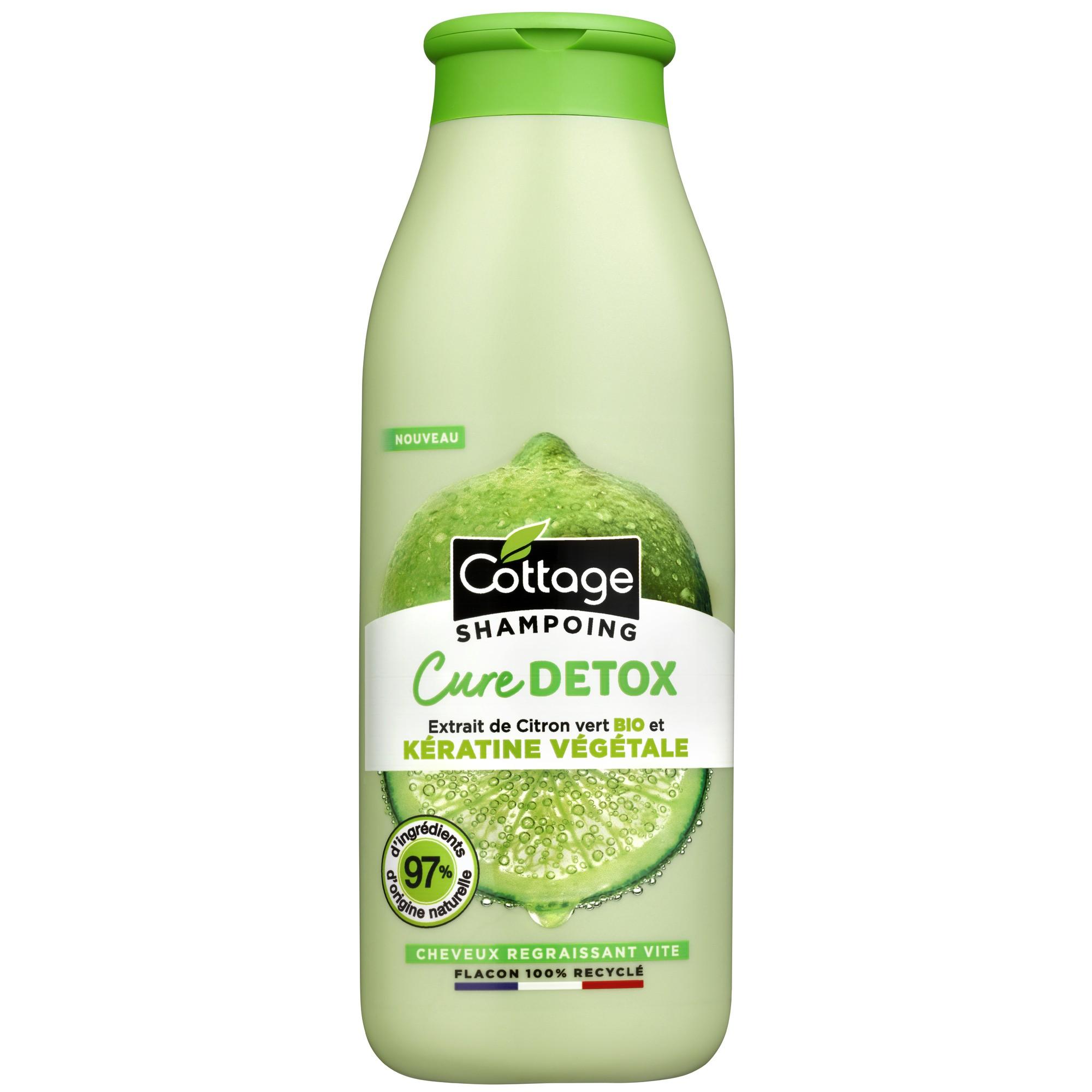 Shampooing Cure Detox Citron Vert Bio et Kératine végétale