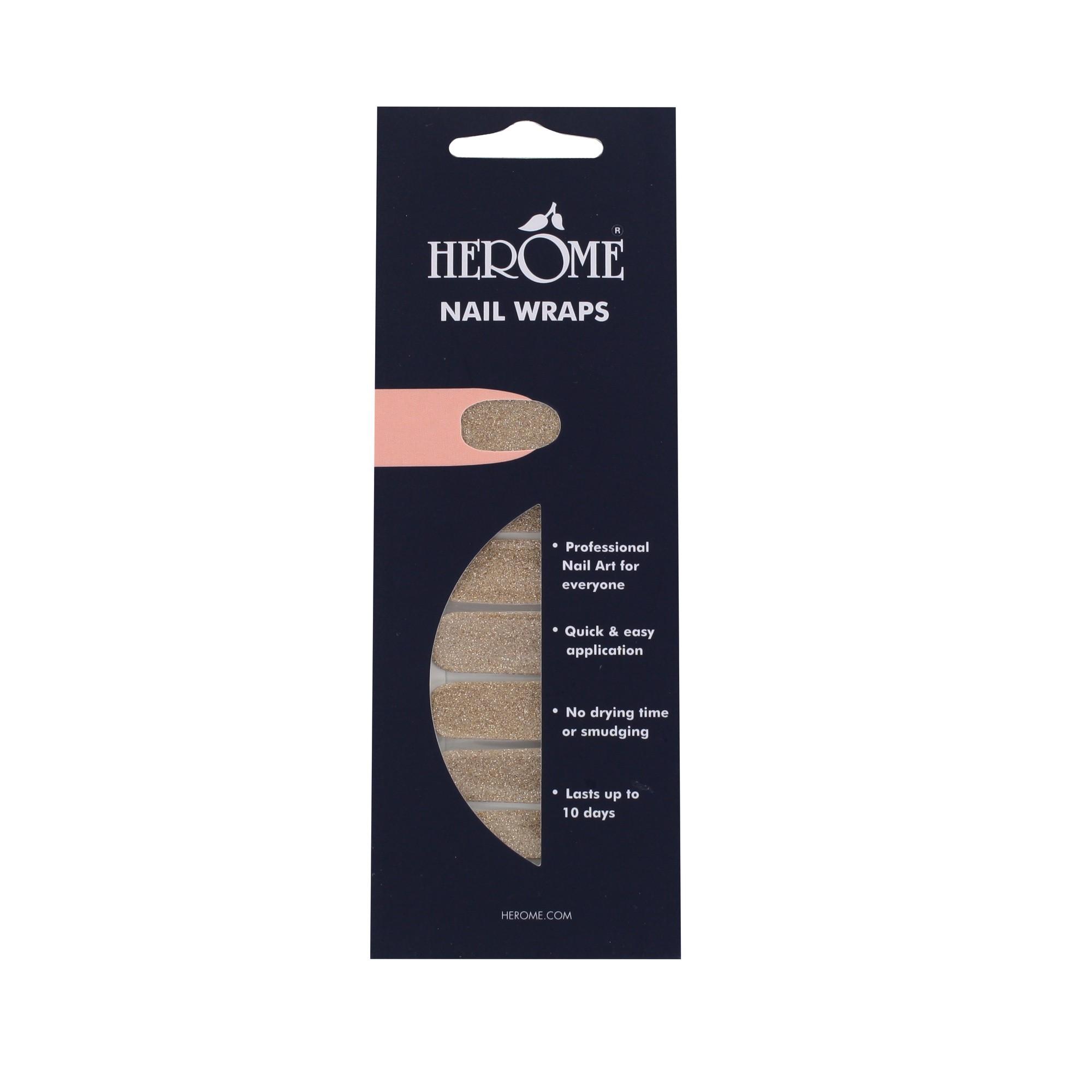 Nail Wraps - Golden Glitter