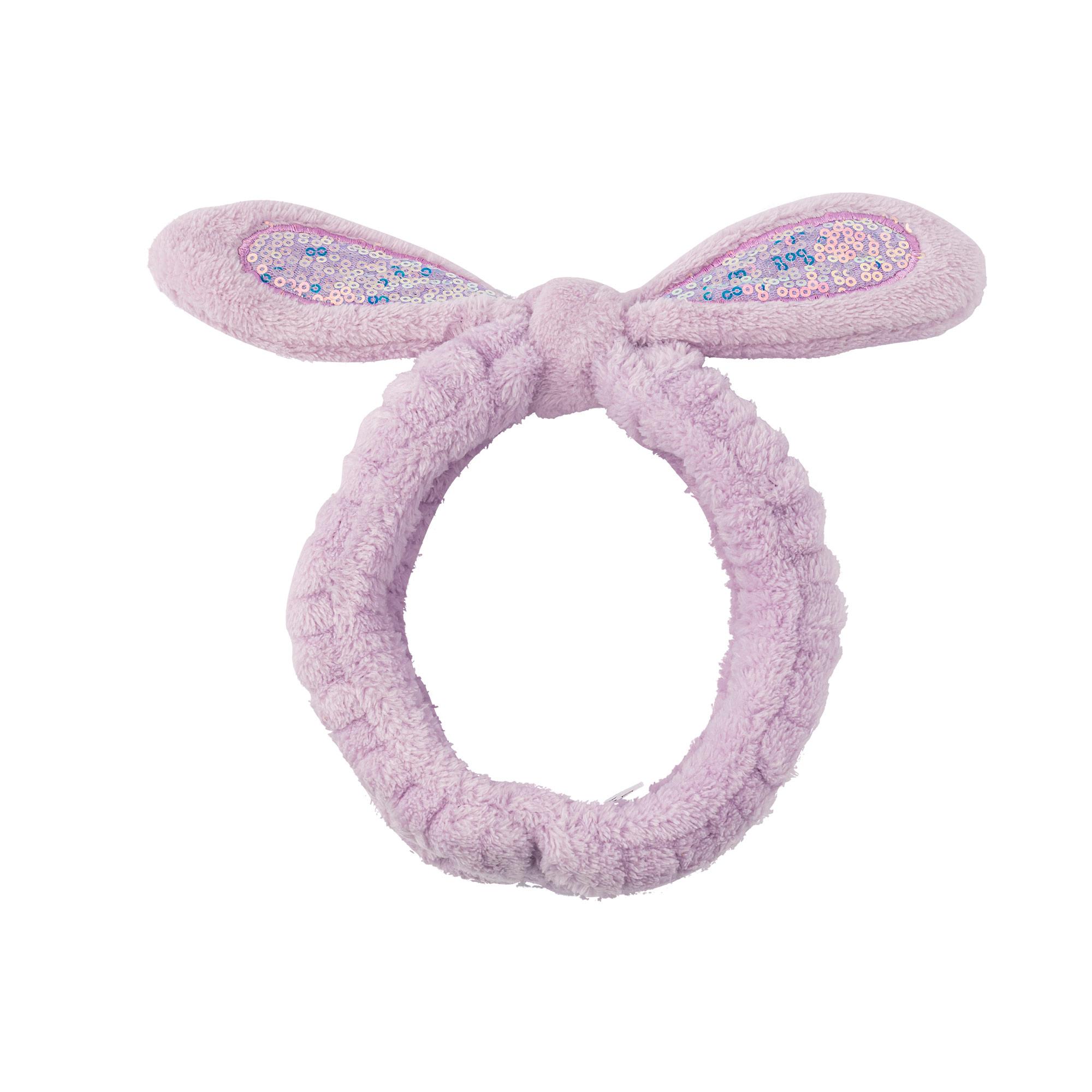 Bandeau Oreilles Sequins Lilas